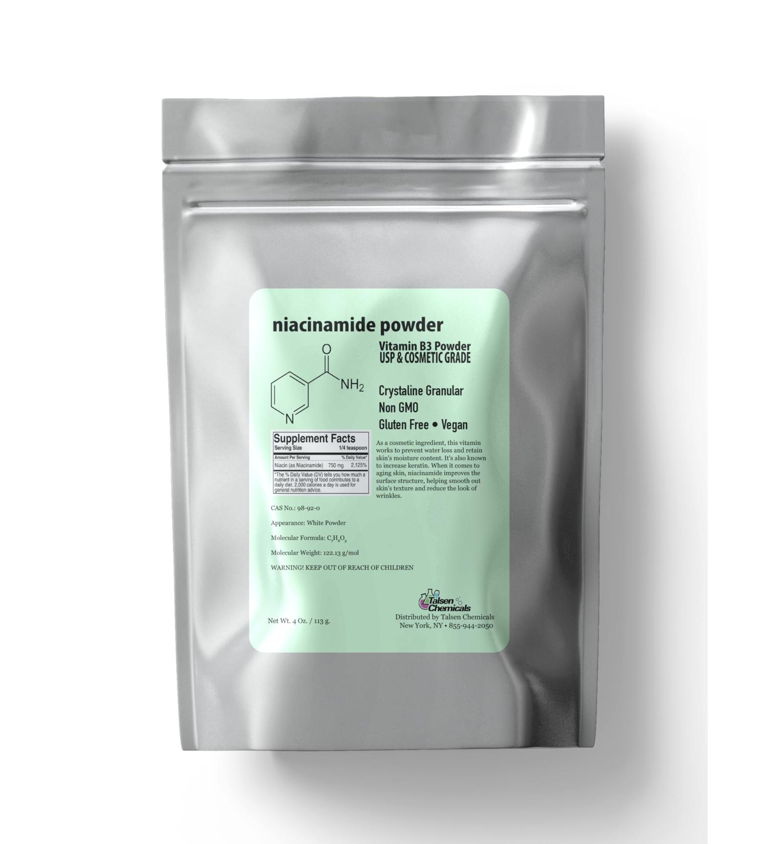 Pure Niacinamide Powder for Skin Care (Vitamin B3) DIY Niacinamide Serum Niacin Powder (4 Ounce / 113 Gram) Cosmetic Grade 4 Ounce (Pack of 1) - Buy Online on GoSupps.com