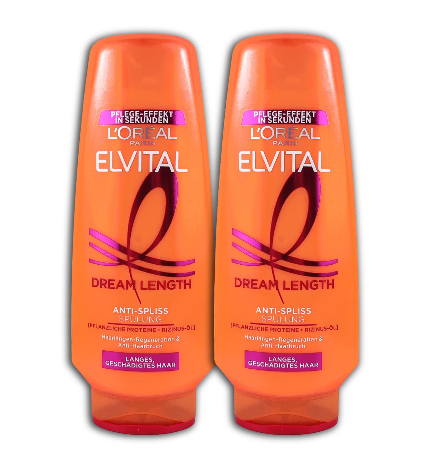 L'OR AL L'Or al Paris Elvital Dream Length Super 2-Pack Conditioners 250ml