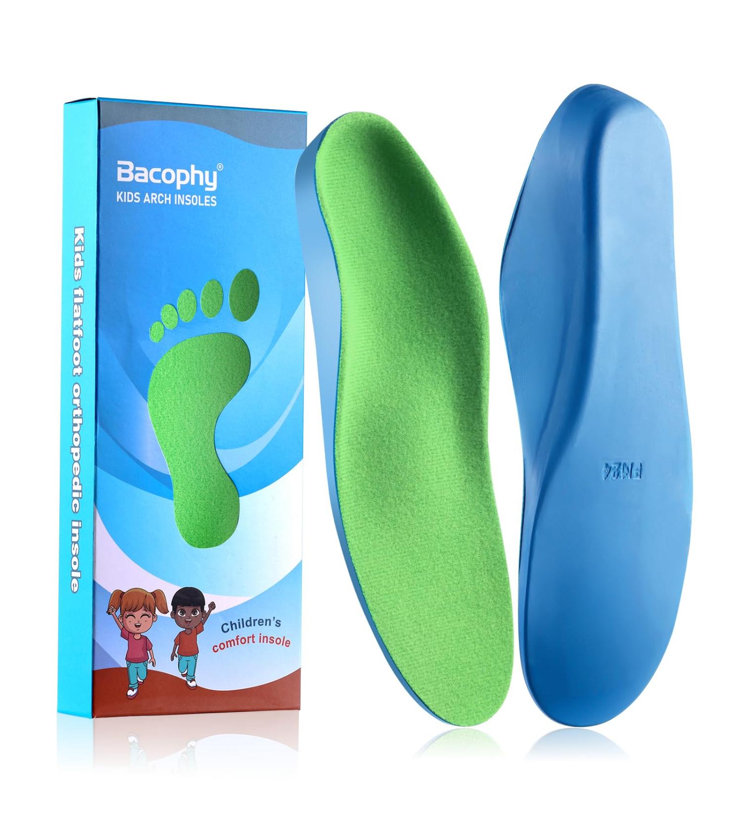 Kids Orthotic Arch Support Shoe Insoles | Cushioning Inserts for Flat Feet & Heel Pain Relief | Shock Absorption Velvet | Size 8.5-9.5 M Toddler - Buy Online on GoSupps.com