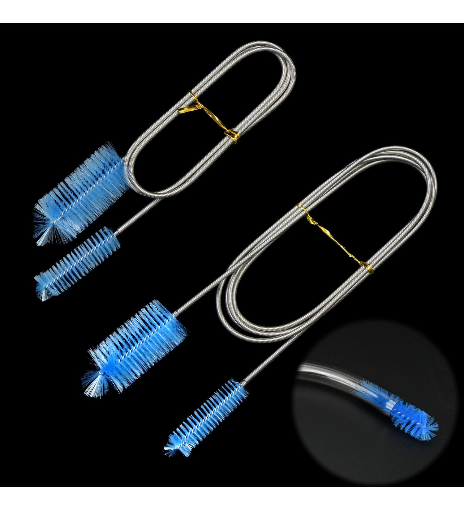 200cm Aquarium Cleaning Brush Set | Flexible Double Hose & Filter Tube Brush - Best Nylon Cleaner for Aquariums - Buy Online on GoSupps.com