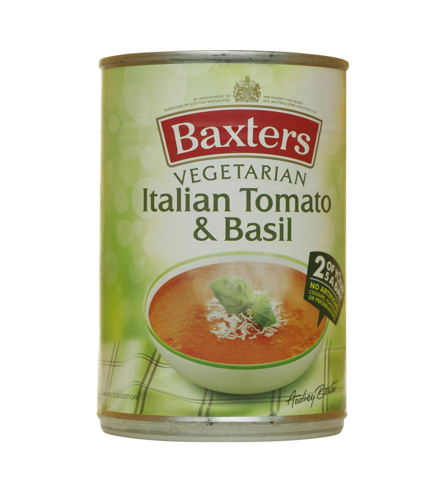  Baxters Baxters Italian Vegetarian Soup Tomato and Basil 4 x 400 g - Buy Online on GoSupps.com