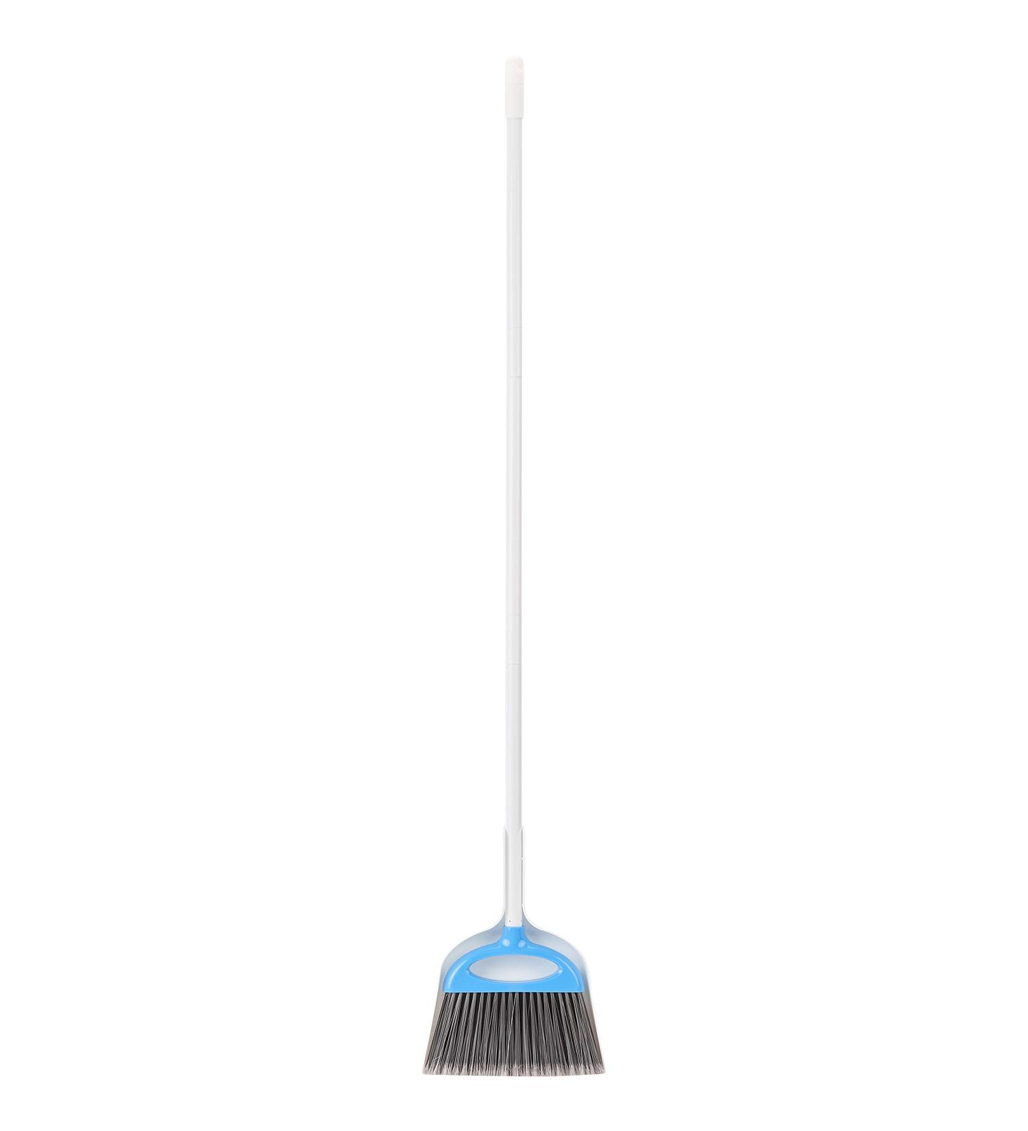 Amazon Basics Blue and White Dustpan Broom Set - Efficient Cleaning Tool - Buy Online on GoSupps.com