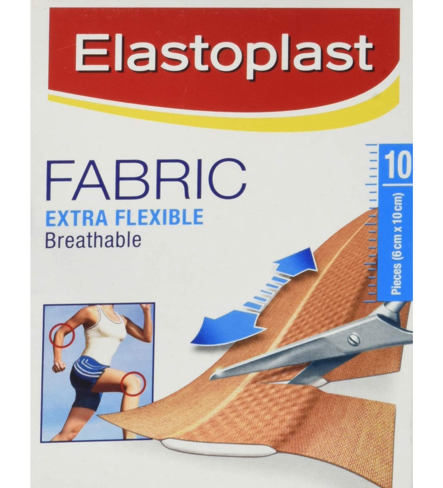 Elastoplast Fabric Dressing Length Plasters 10S - Flexible and Secure Adhesive Bandages - Buy Online on GoSupps.com