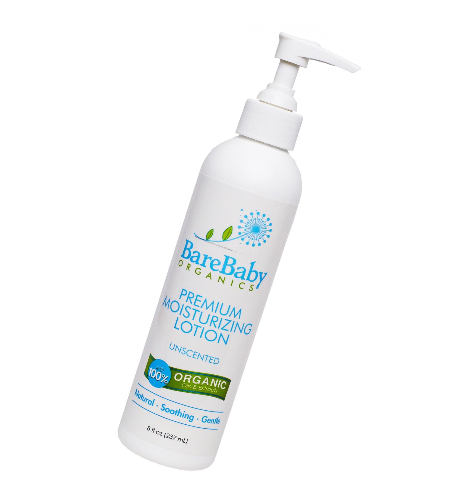 Organic Baby Lotion - Fragrance-Free, Eczema-Friendly Moisturizer for Sensitive Skin | Aloe Vera, Coconut Oil, Shea Butter | Gluten-Free, 8oz - Buy Online on GoSupps.com