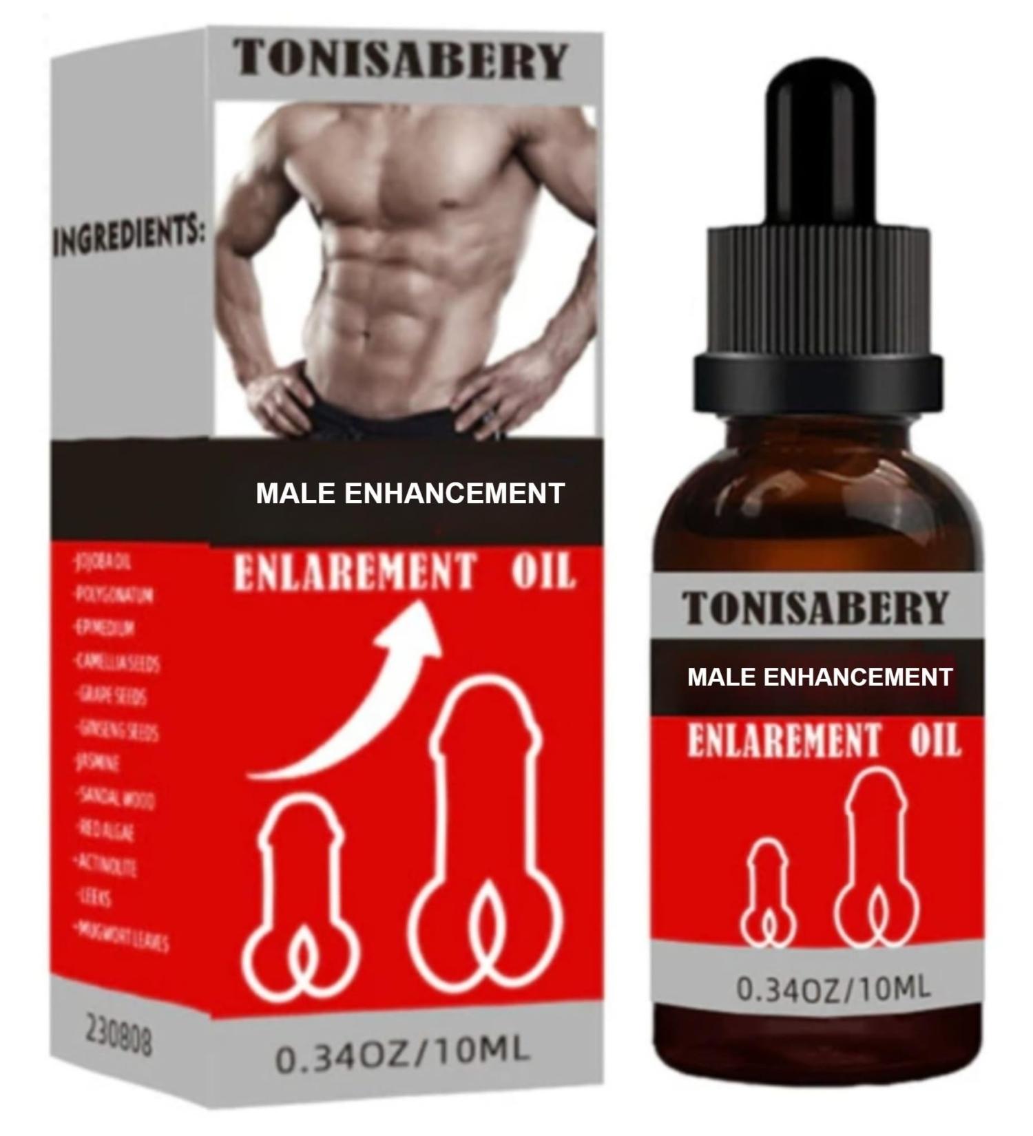 TONISABERY Natural Body Enhancement Oil for Men 0.34 Oz/10ml Male Massage Gel for Extra Men's Strength Natural Original Cream