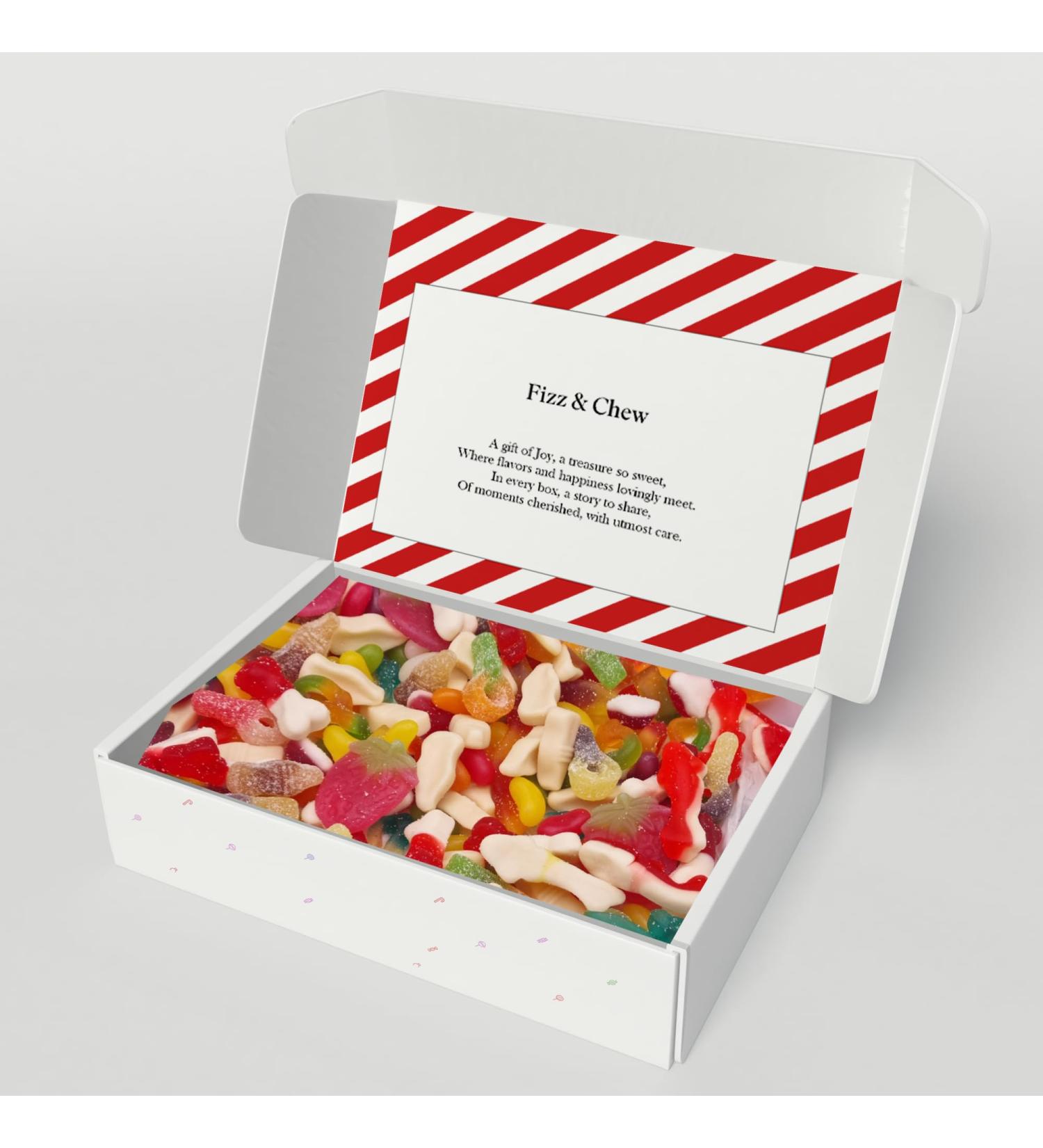 Premium Pick & Mix Sweets Gummy Jelly Fizzy Chewy Bulk Retro Mix Assortment In Hamper Gift Box Birthdays Fathers Day Kids Congratulations (Fizzy and Non Fizzy Mix) - Buy Online on GoSupps.com