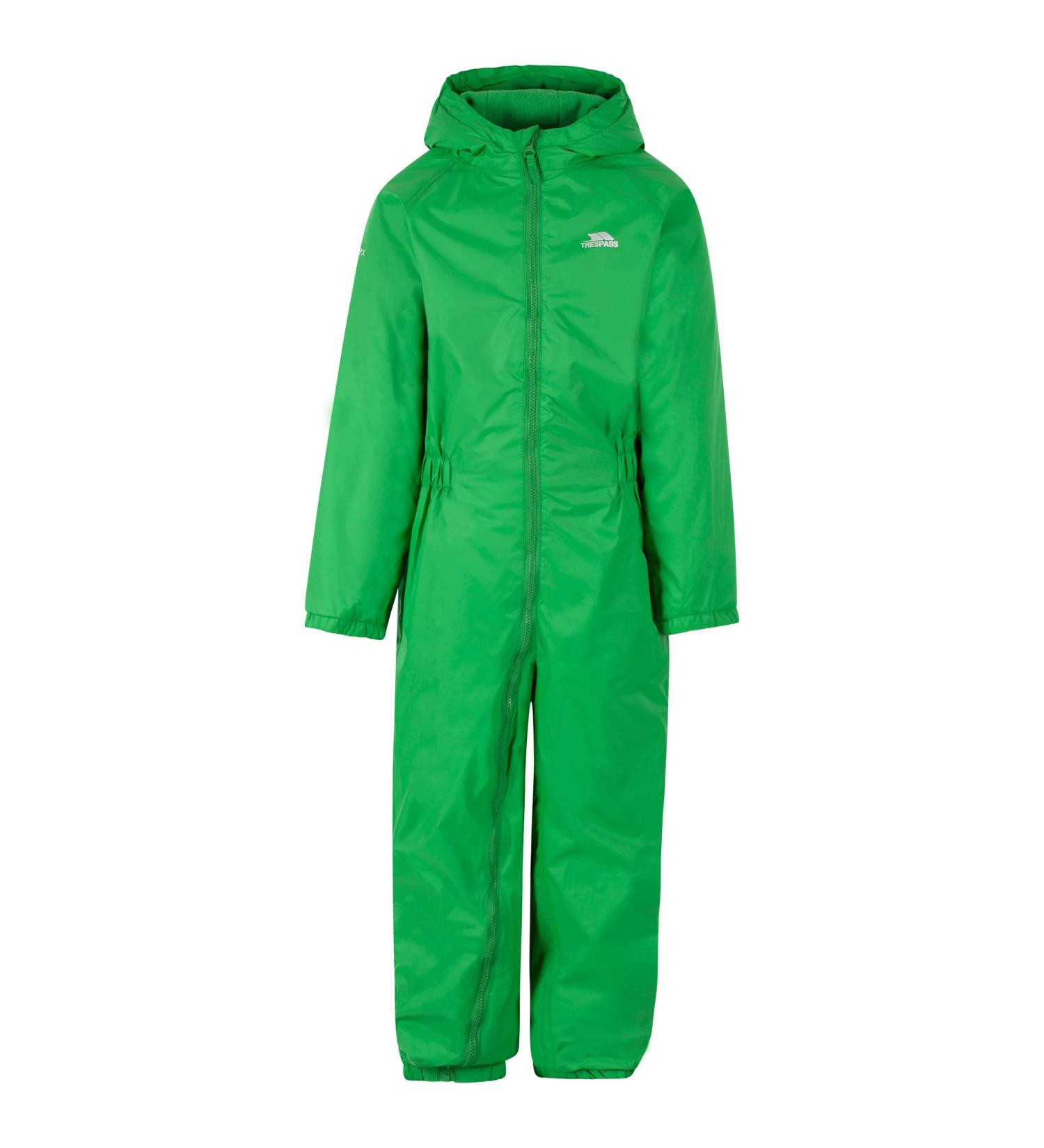 Trespass Kids' Waterproof Rain Suit 12-18 Months - Scallion Green | Outdoor Drip Drop Collection - Buy Online on GoSupps.com