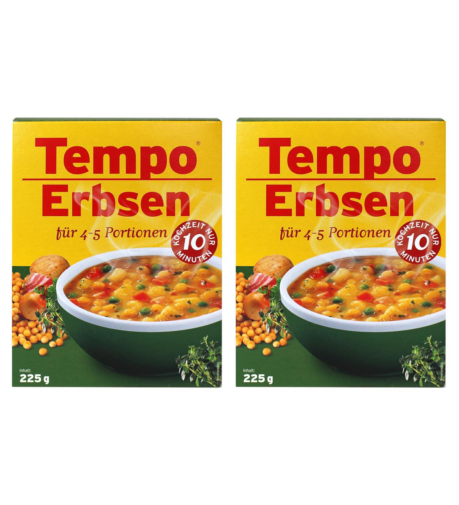 Buy 2-Pack Tempo Yellow Peas (2 x 225g) - Quick & Easy 4-5 Portions Dish | Dried Peas for International Shipping - Buy Online on GoSupps.com
