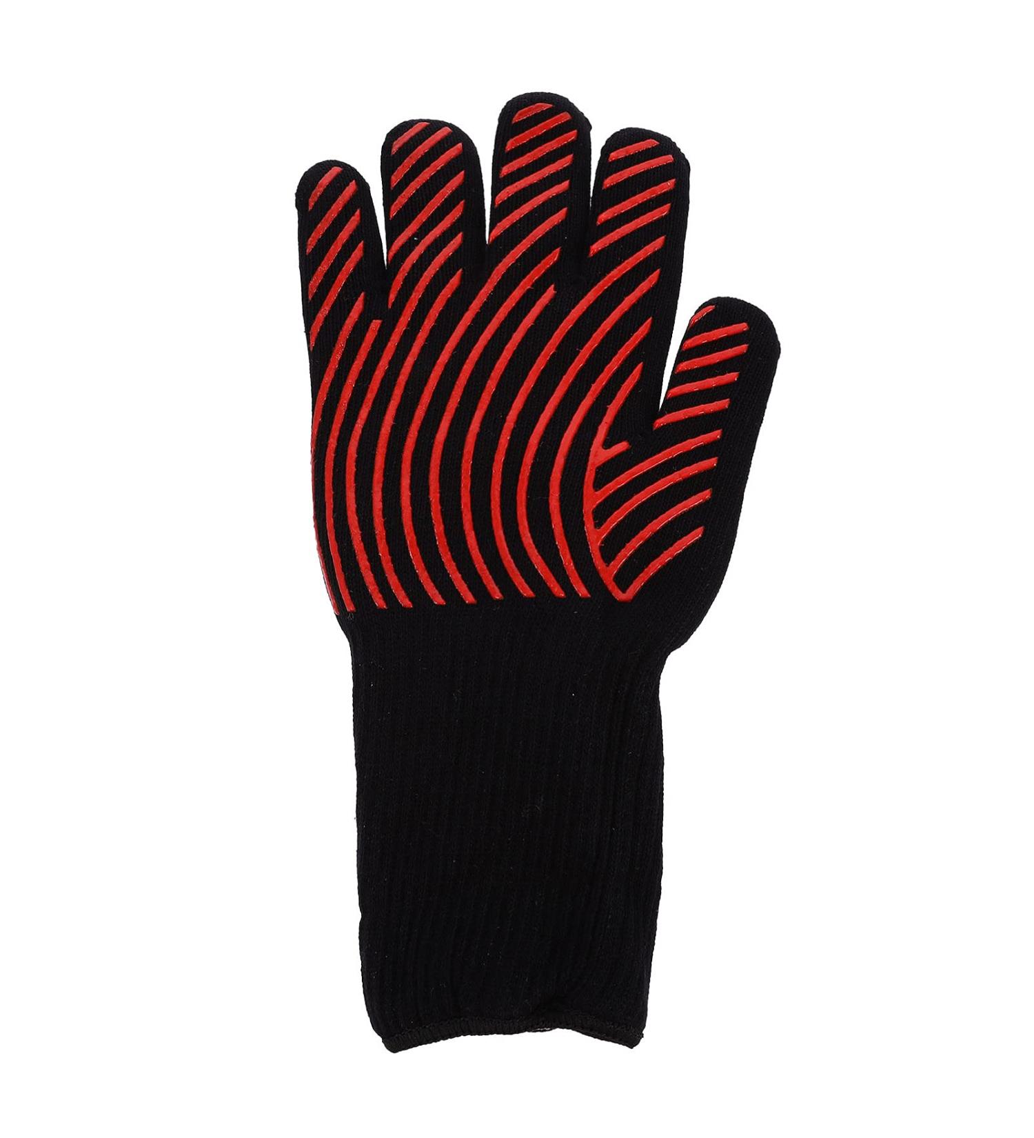 Buy Heat Resistant BBQ Gloves - Fireproof Oven Mitts for Grilling & Cooking | Insulated Kitchen Glove | 1pc - Buy Online on GoSupps.com