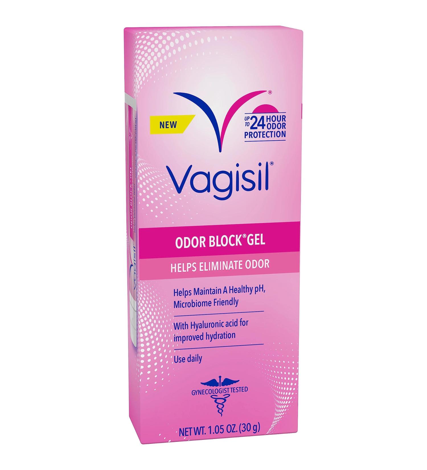 Vagisil Odor Block Gel with Hyaluronic Acid - Gynecologist Tested Hypoallergenic 1.05 Oz | International Shipping Available - Buy Online on GoSupps.com
