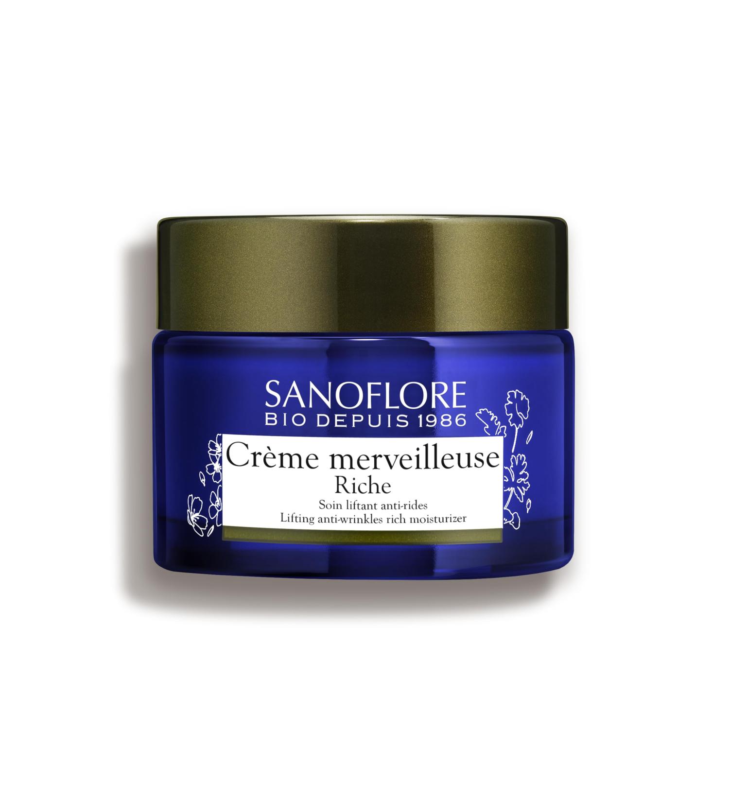 Sanoflore Cr me Merveilleuse Riche Certified Organic Anti-Wrinkle Lift Face Cream With Organic Pelargonium With Peptides With Vitamin E 50ml - Buy Online on GoSupps.com