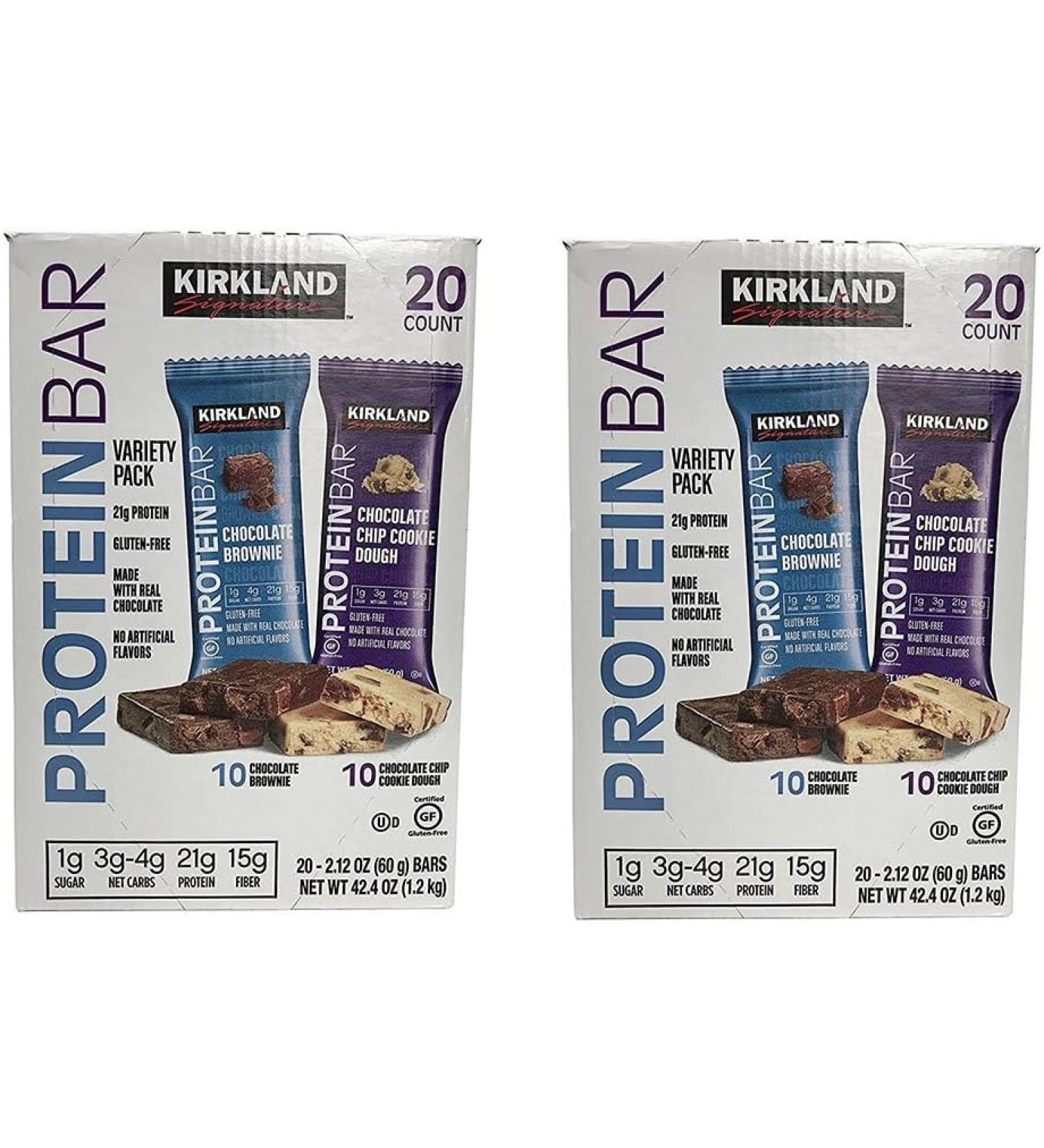 Kirkland Signature Protein bar energy variety pack, (Variety, 40 Count)