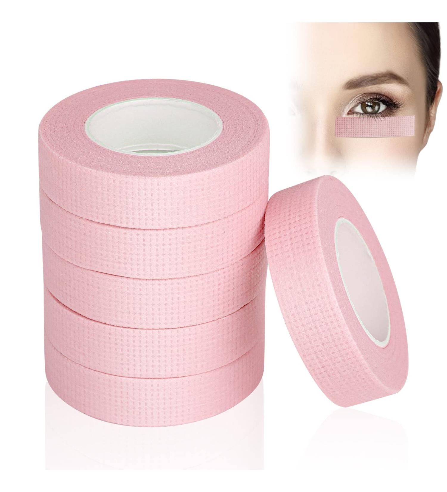 Lash Tape Vaktop 6 Rolls | Breathable Micropore Eyelash Extension Adhesive Tape | False Lash Extension Accessories | 0.5 inch x 10 Yards Pink - Buy Online on GoSupps.com