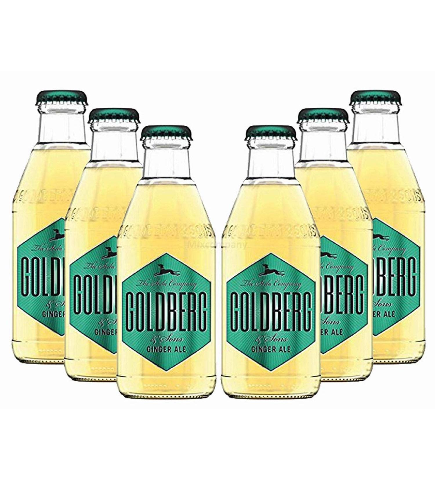 Goldberg Ginger Ale 6x200ml - Refreshing Soda Refillable International Shipping Available - Buy Online on GoSupps.com