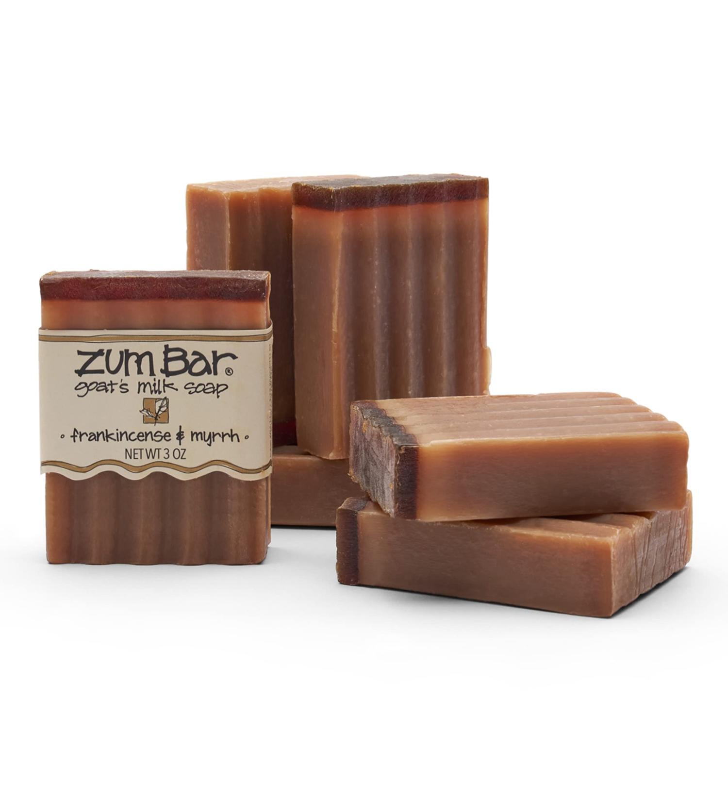 Indigo Wild Zum Bar Goat's Milk Soap - Frankincense and Myrrh - 3 oz (6 Pack) | Natural Handmade Soap Bars - Buy Online on GoSupps.com
