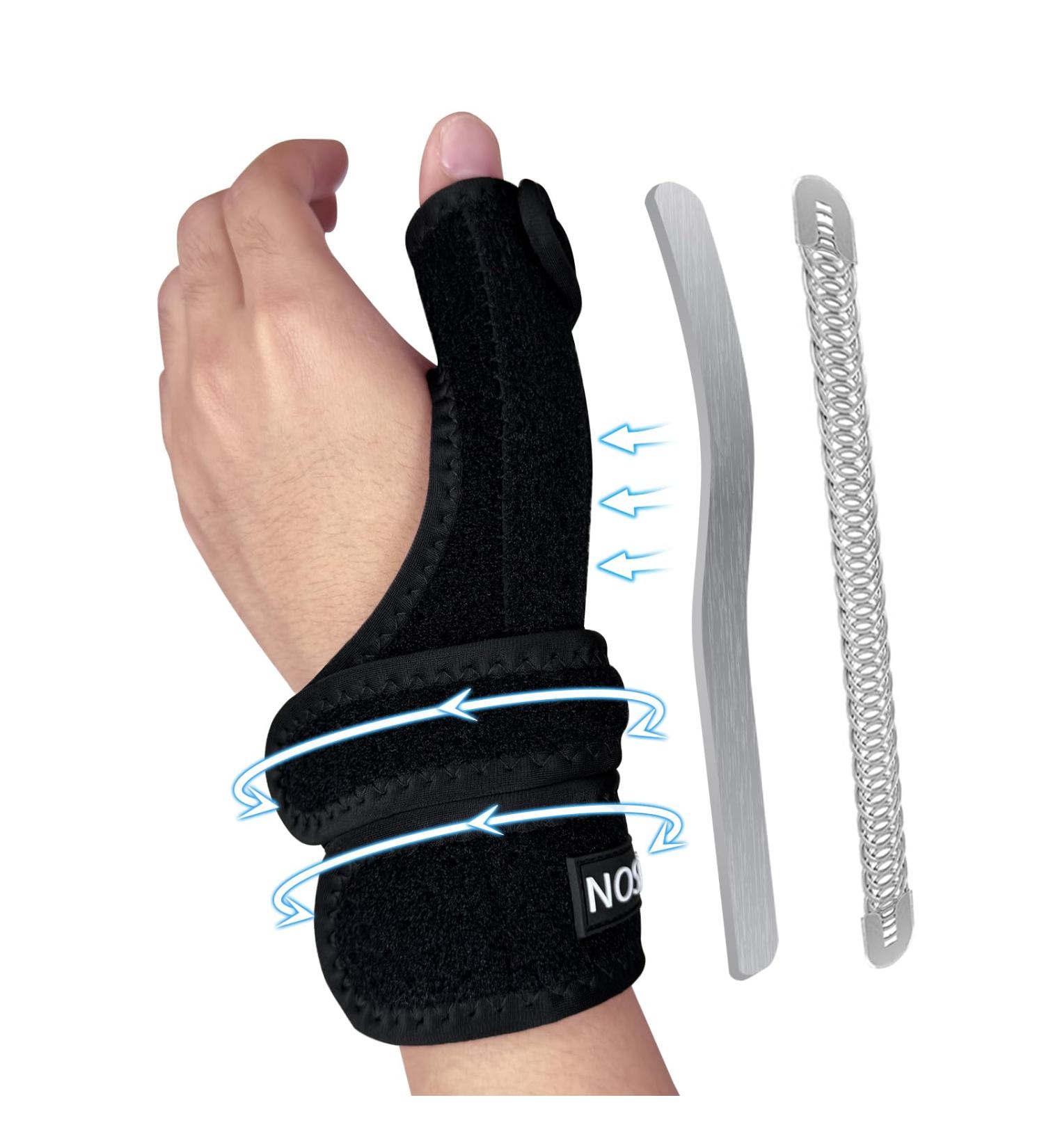 Thumb Brace Left Hand - TFCC Wrist Support for De Quervains Carpal Tunnel Arthritis & Tendonitis - Night Relief for Trigger Thumb & Ulnar Pain - Buy Online on GoSupps.com