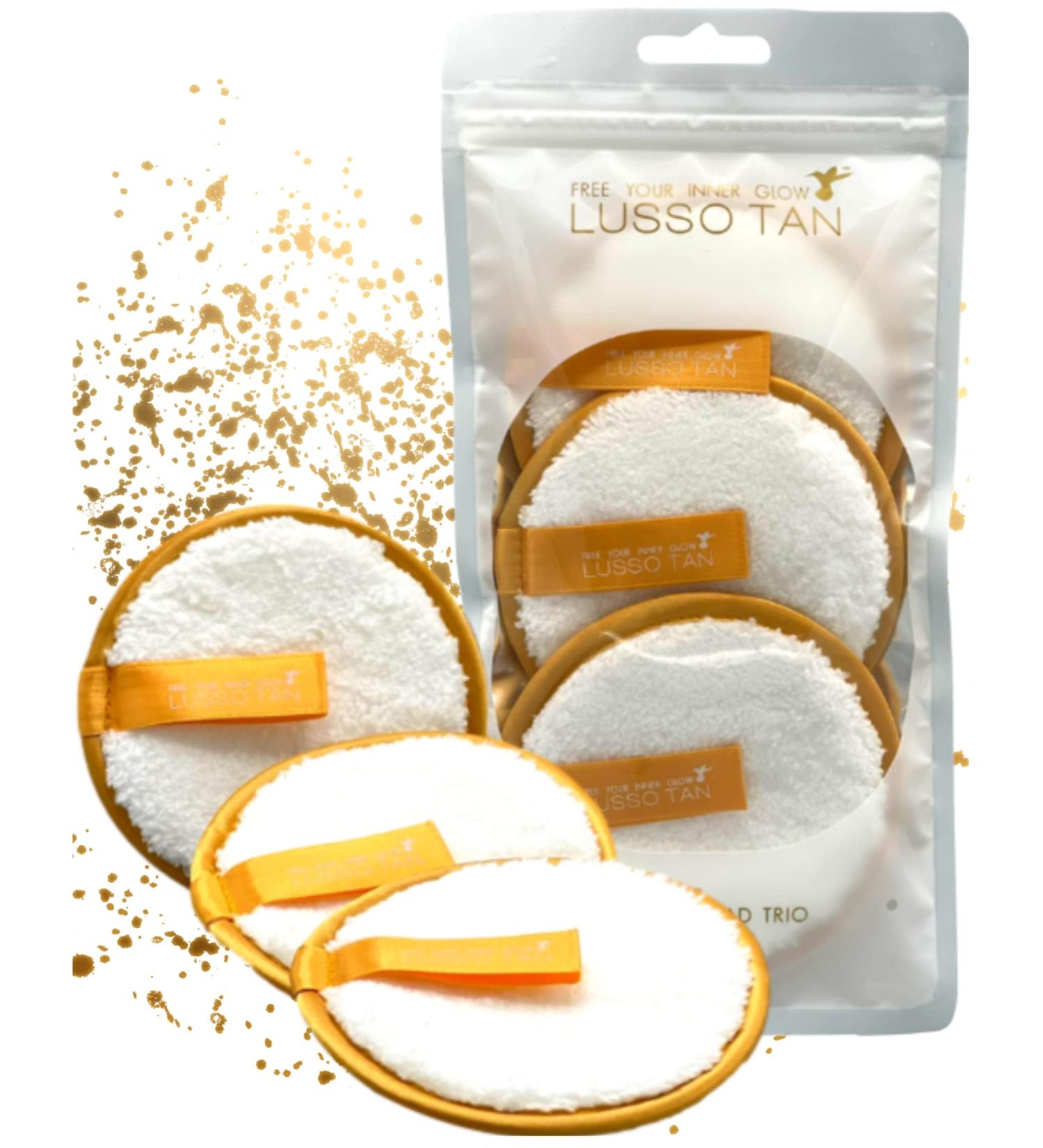 Reusable Cleansing Pads Trio By Lusso Tan. Face Makeup Remover. Washable Pad Wipes. Up to 500 cleanses Per Pad. Organic Sustainable Vegan and Cruelty-Free. - Buy Online on GoSupps.com