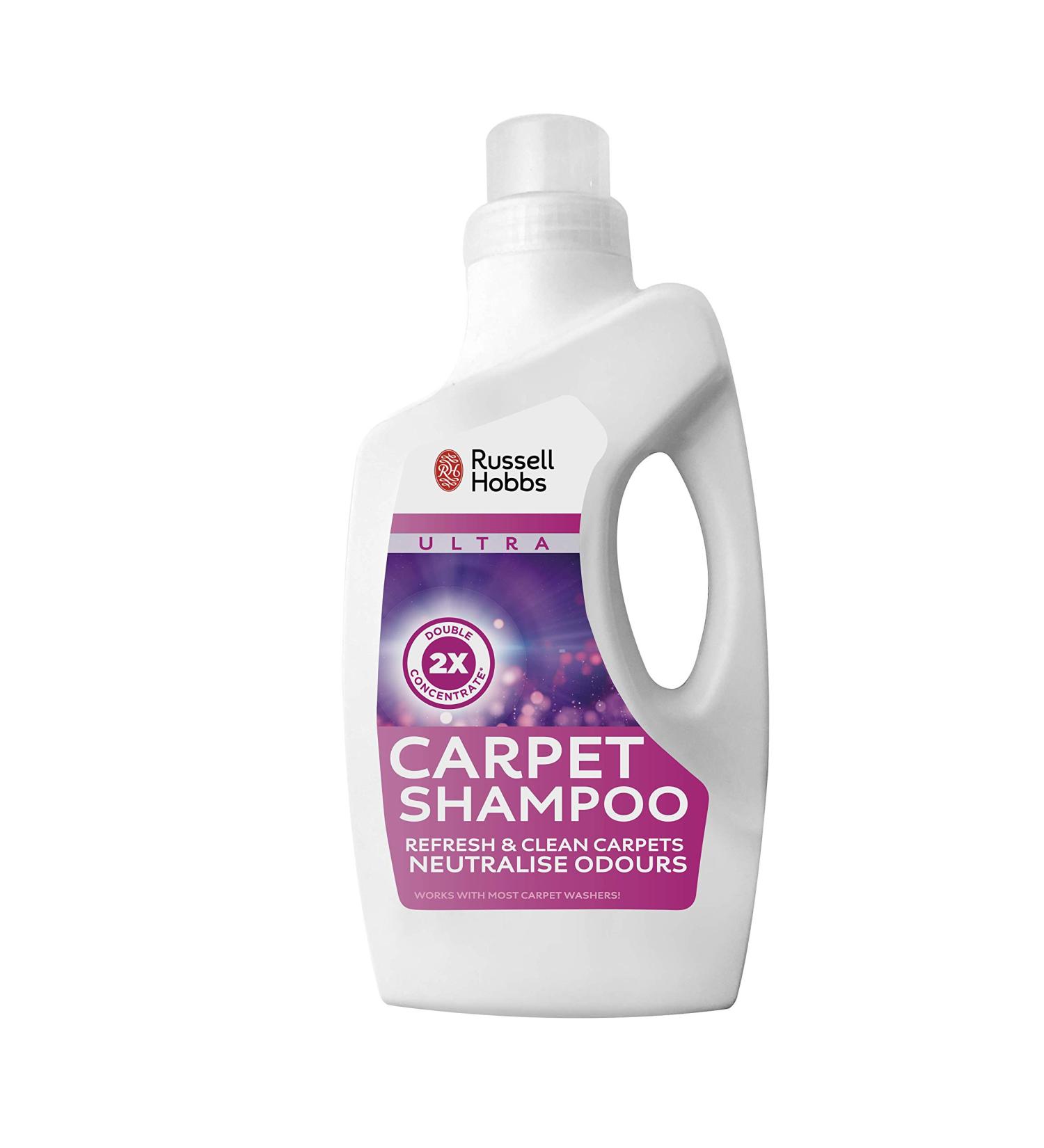 Russell Hobbs RHSMP103AB Double Concentrated 1L Carpet Shampoo in Alpine Fragrance Solutions White