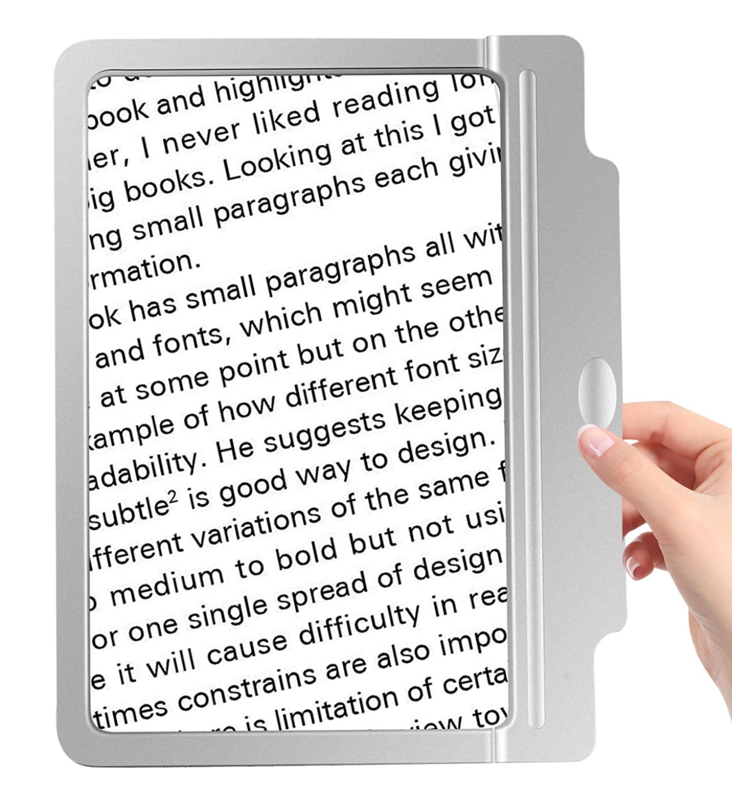 OBOVO 4X Magnifying Glass with 36 LED Lights - Ideal for Low Vision & Seniors - Buy Online on GoSupps.com