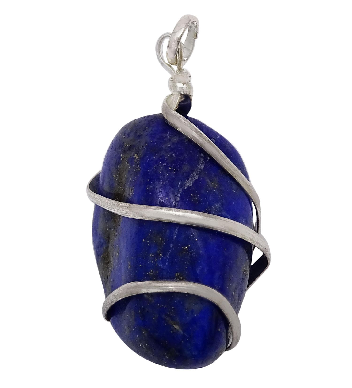 Harmonize Lapis Lazuli Stone Wire Wrapped Reiki Healing Gemstone Pendant Spiritual Gemstones Healing - Buy Online on GoSupps.com
