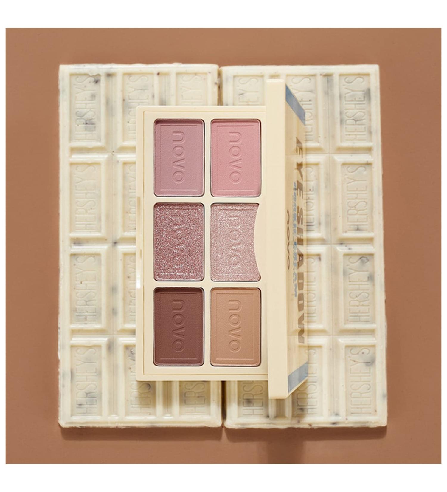 Beauty Palette Fashion Chocolate Matte Eyeshadow 6 Colors Palette Natural Shiny Glitter Waterproof Eyeshadow Makeup Set Korea Cosmetic Professional Eyeshadow Palette