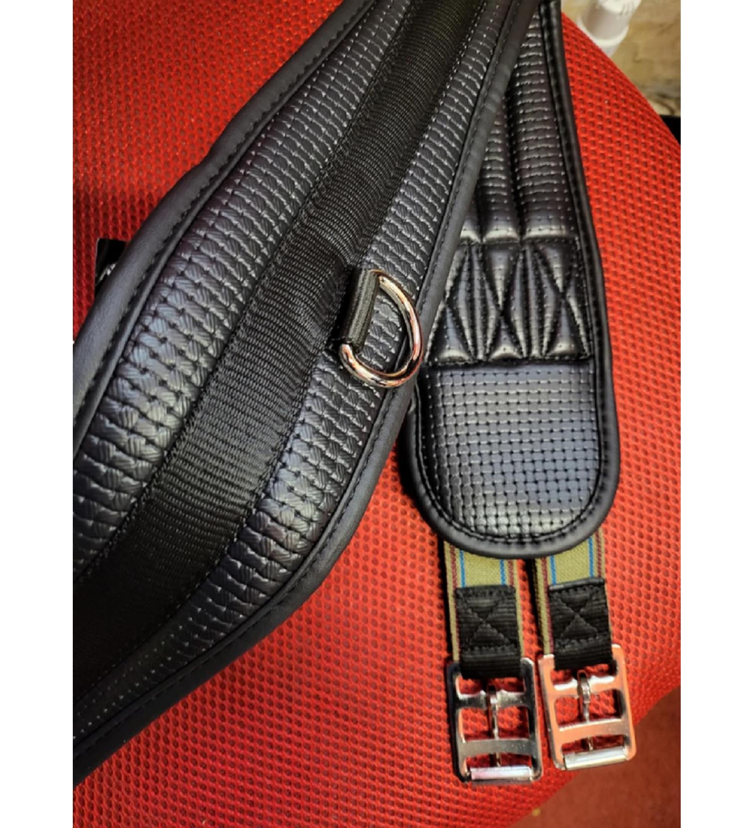 Rhinegold Synthetic Comfort Belt 40 inch Black