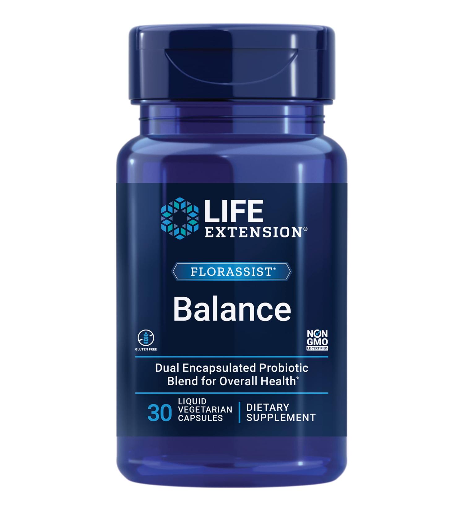 Life Extension FLORASSIST Balance - 30 Vegetarian Capsules for Digestive Health - Buy Online on GoSupps.com