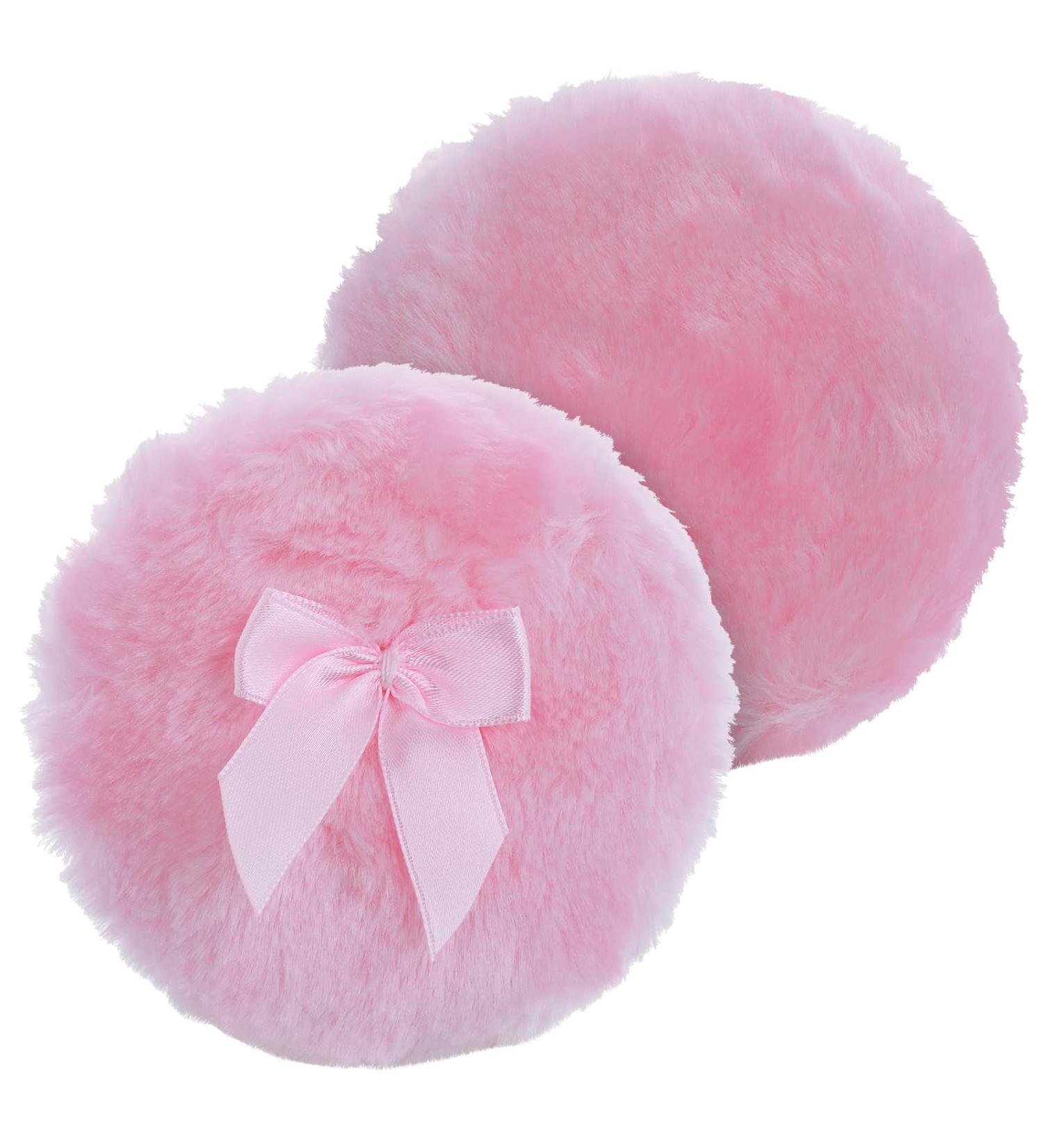 Buy WLLHYF 2 PCS Large Fluffy Powder Puff - 4 Inch Soft Velour Cosmetic Tool for Loose Powder Washable & Perfect for Wet/Dry Makeup - International Shipping Available - Buy Online on GoSupps.com