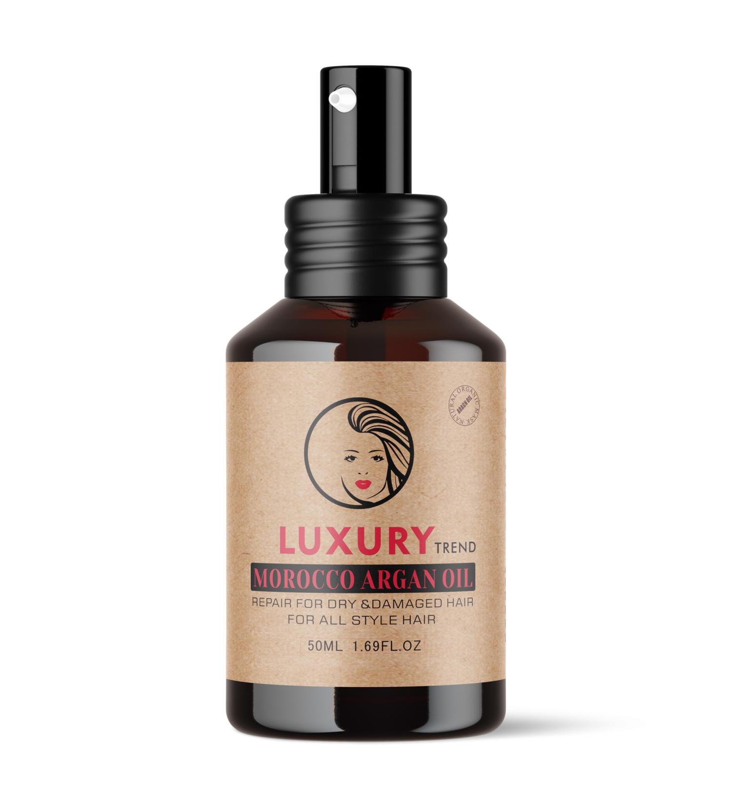 Pure Morocco Argan Oil - Nourishing Hair Oil for Silky Frizz-Free Locks | Hydrating Vitamin E & Fatty Acids | Sulfate-Free Treatment for All Hair Types - 1.69 Oz - Buy Online on GoSupps.com