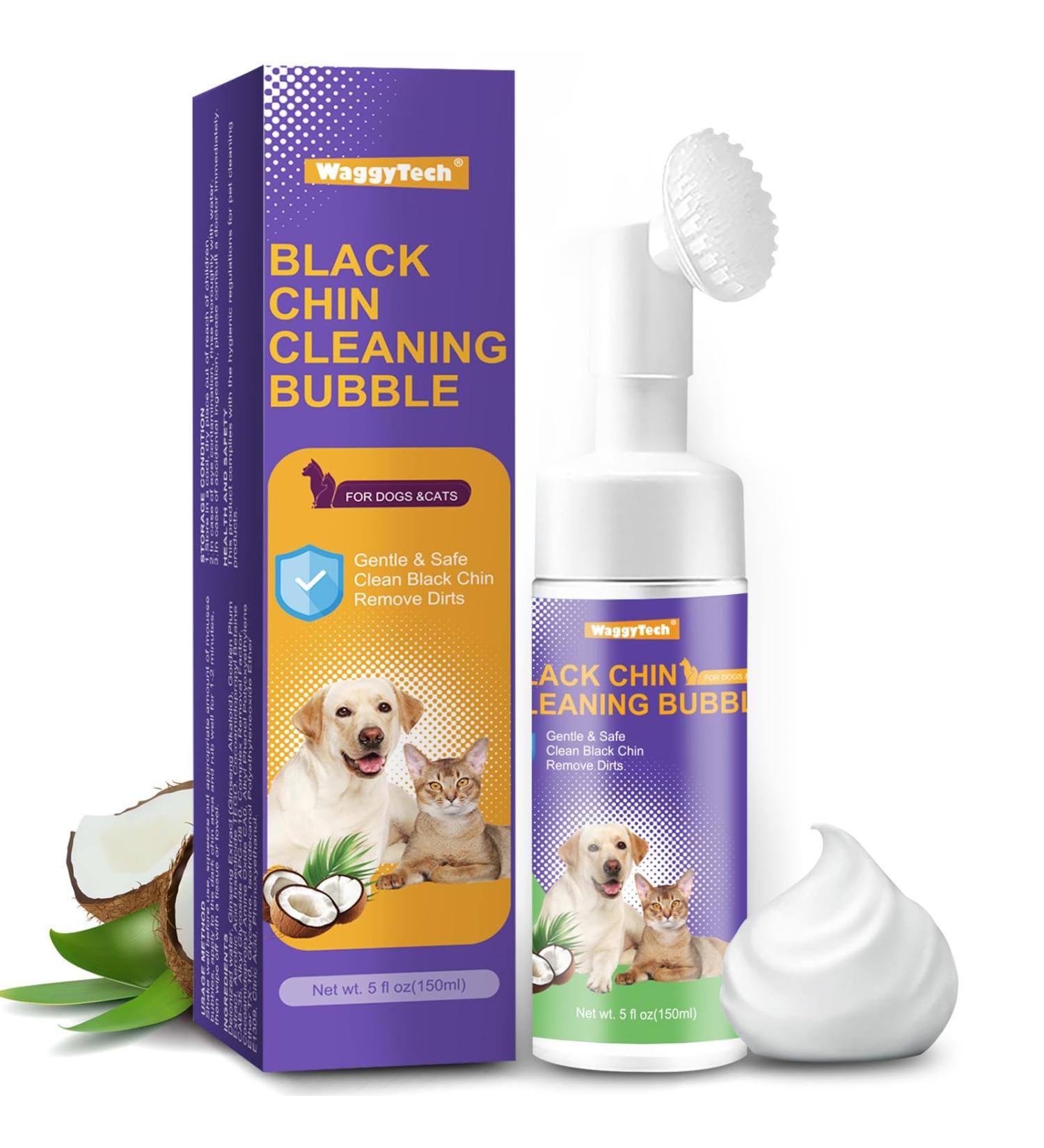 Cat Chin Blackhead Cleaner 5oz (150 ml) 2 in 1 No-Rinse Pet Chin Mousse Control Acne & Degreases Tails Cruelty-Free Pet Hair Health Cleaner - Dryness | Oil | Dirt - Buy Online on GoSupps.com