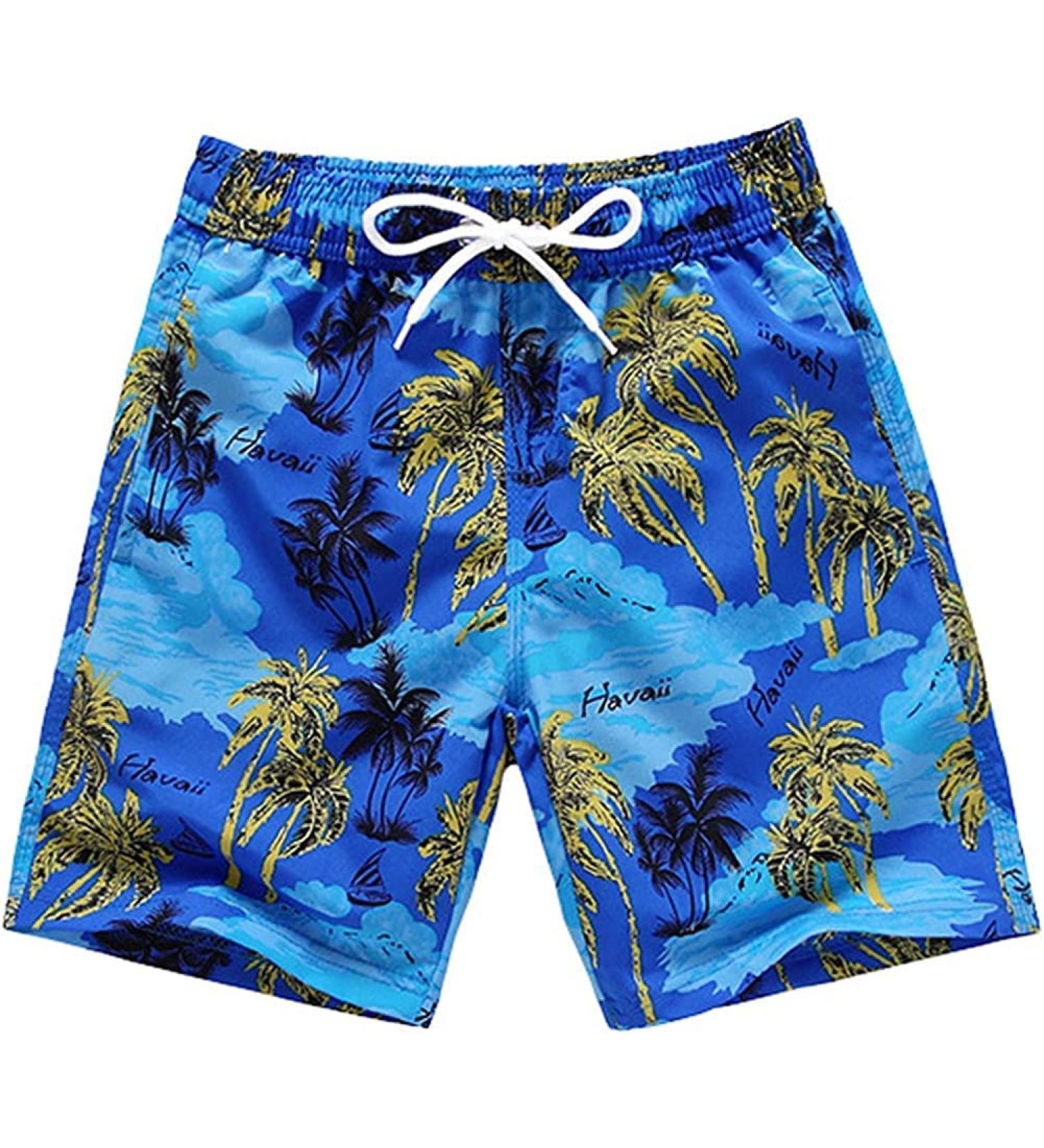 Little Hand Boys Swim Shorts - Blue Board Shorts for Ages 11-12 | International Shipping Available - Buy Online on GoSupps.com