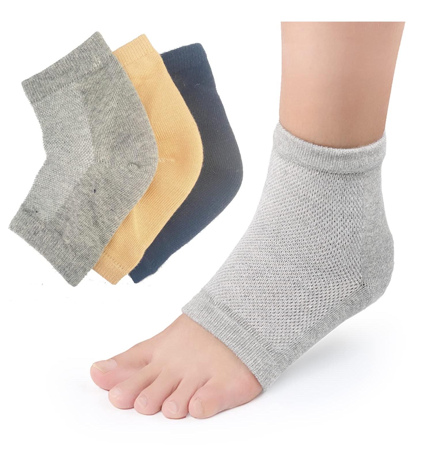 DCC-GETS Moisturizing Gel Socks for Women- 2 Pairs, Cracked Heel Treatment- Beige - Buy Online on GoSupps.com