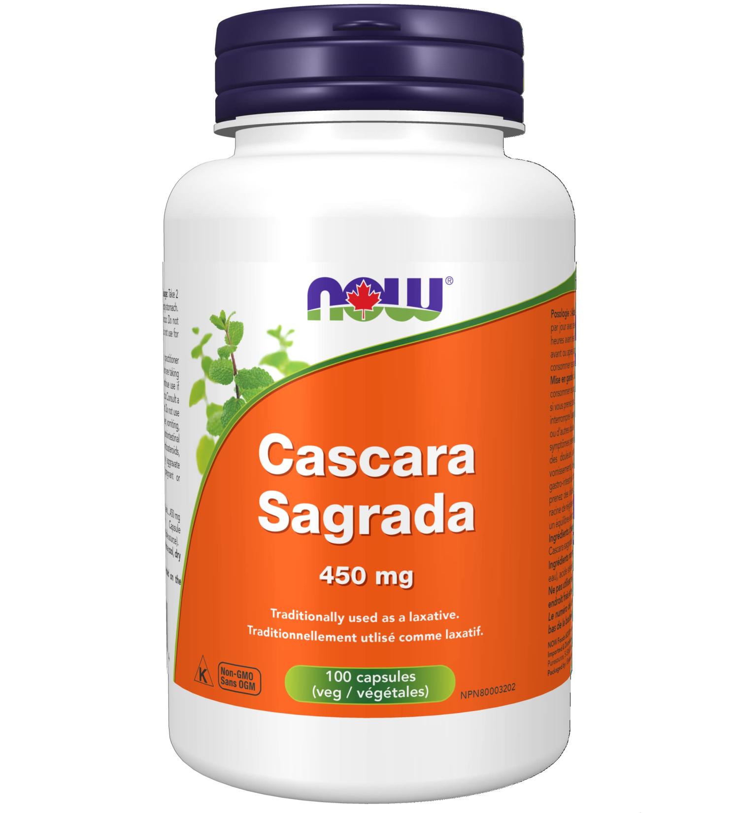 Cascara Sagrada 450mg 100 Count - Buy Online on GoSupps.com