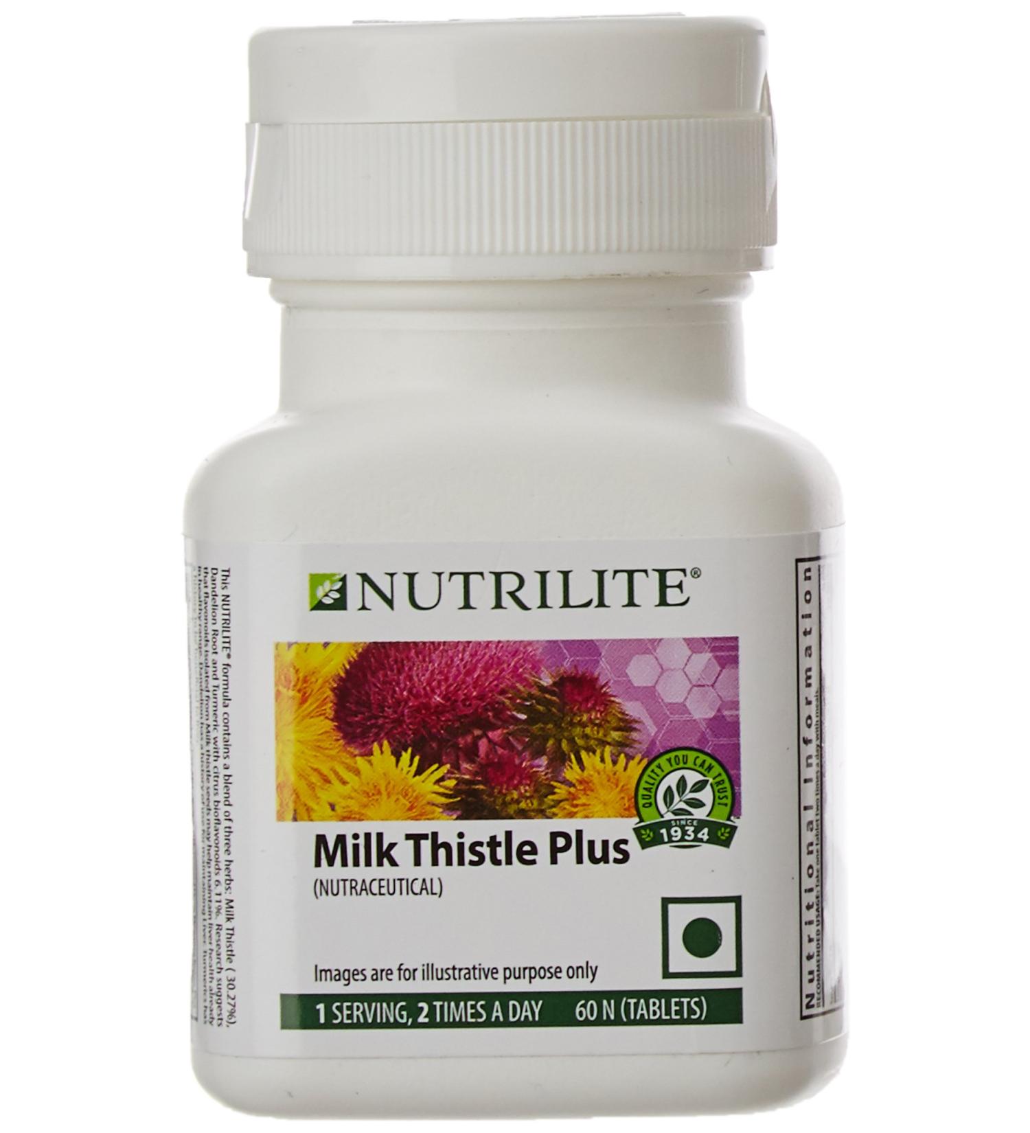 NUTRILITE Milk Thistle Plus 60N - Liver Support Supplement - Buy Online on GoSupps.com