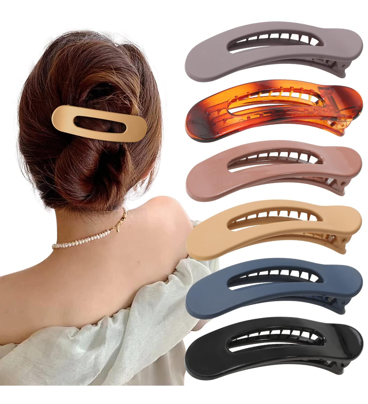 6 PCS Alligator Hair Claw Clips - Non-Slip Grip for Thin Hair - French Concord & Duckbill Hair Clips - Buy Online on GoSupps.com