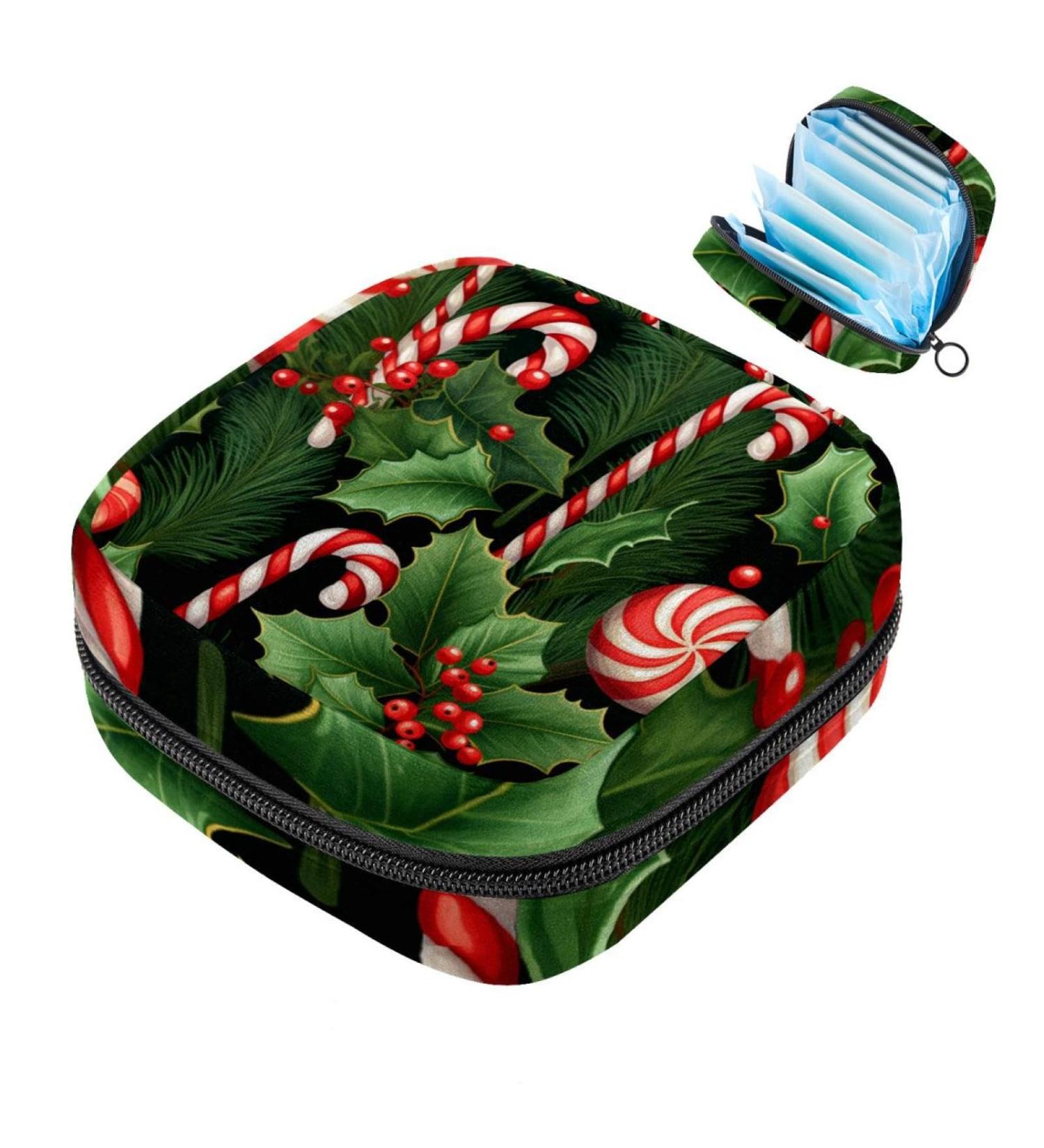 Muooum Christmas Snowflake Menstrual Pouch Bag for Women & Girls | Zippered Tampon Collection Bag - 1 Count - Buy Online on GoSupps.com