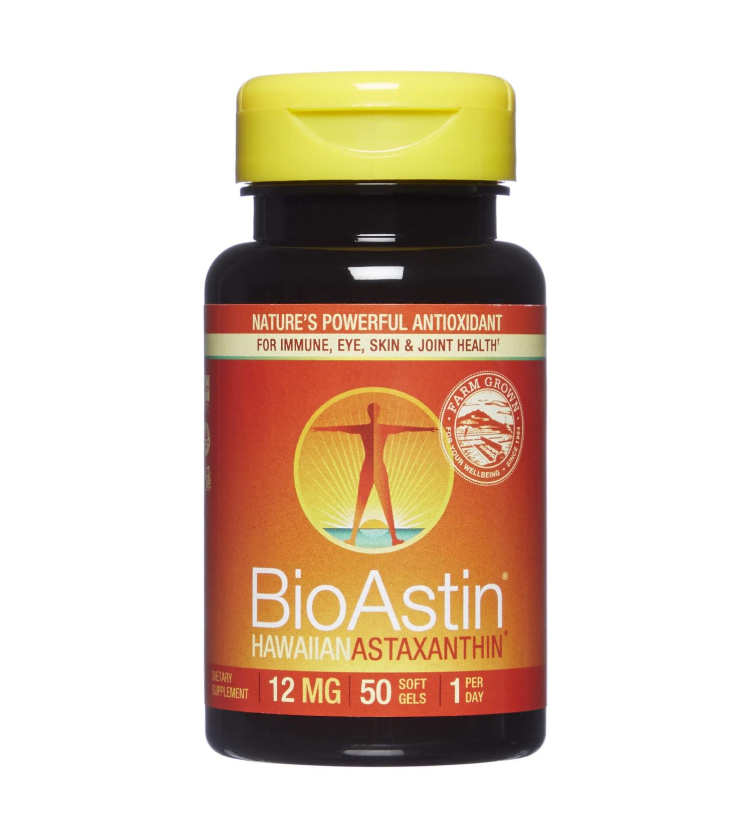 Nutrex Hawaii BioAstin Astaxanthin 12mg - 50 Gel Caps for Antioxidant Support - Buy Online on GoSupps.com