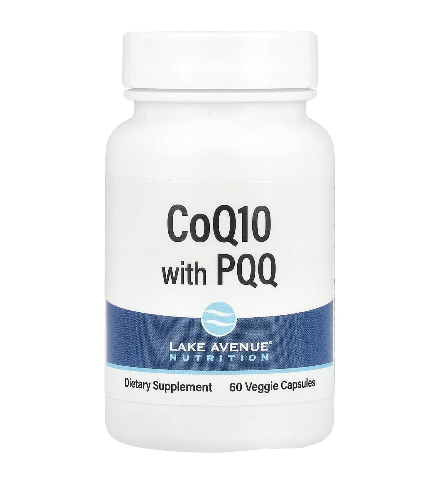 Lake Avenue CoQ10 with PQQ 100 mg 60 Veggie Capsules | Best Nutritional Supplement for Energy & Heart Health - International Shipping Available - Buy Online on GoSupps.com