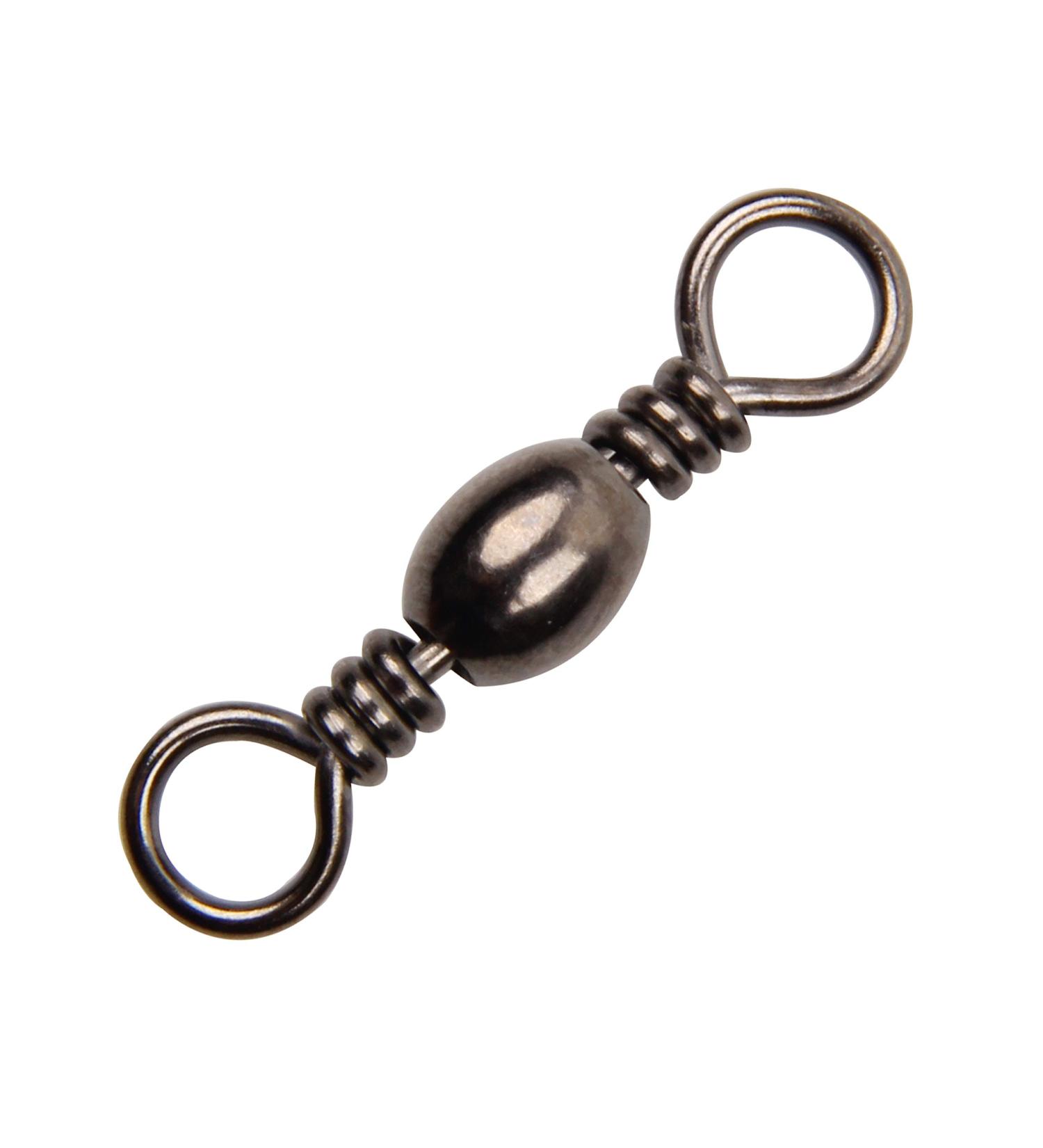 Fishing Barrel Swivels - 50pcs Rolling Ball Bearing Swivel with Solid Ring, Copper & Stainless Steel Construction, 35-165lbs Test Strength - Size 8 - Buy Online on GoSupps.com