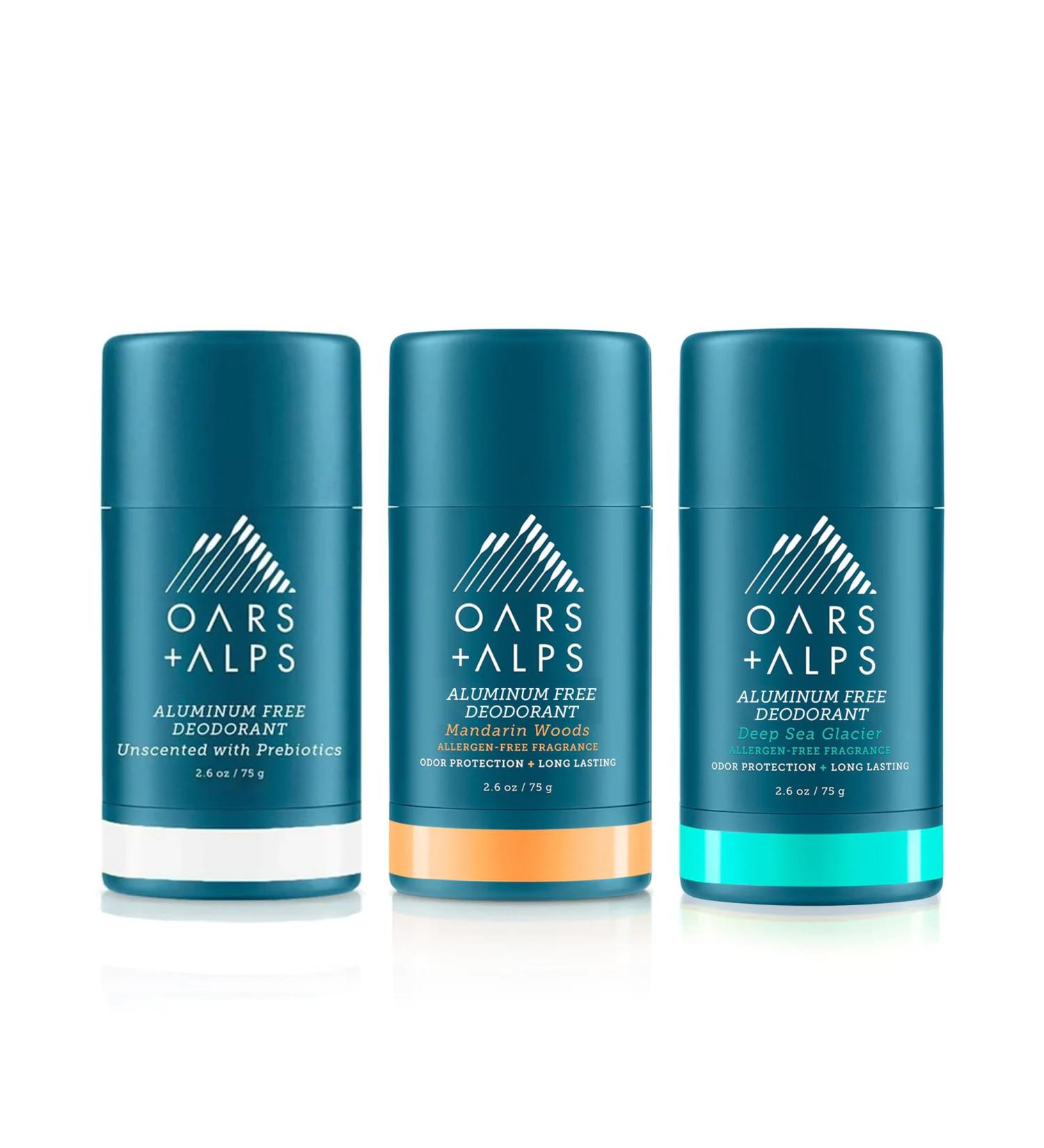 Oars + Alps Aluminum Free Deodorant for Men and Women Dermatologist Tested and for Sensitive Skin Variety 3 Pack 2.6 Oz Each 3ct - Variety - Buy Online on GoSupps.com