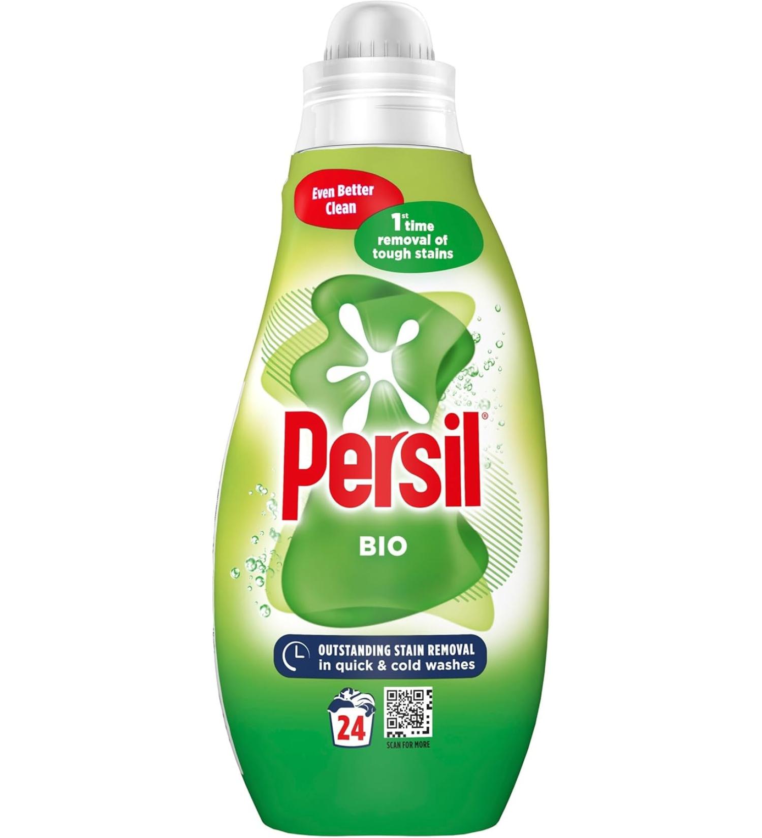 Persil Bio Laundry Washing Liquid Detergent 24 Washes 648ml 648 ml (Pack of 1) Bio Stain Removal