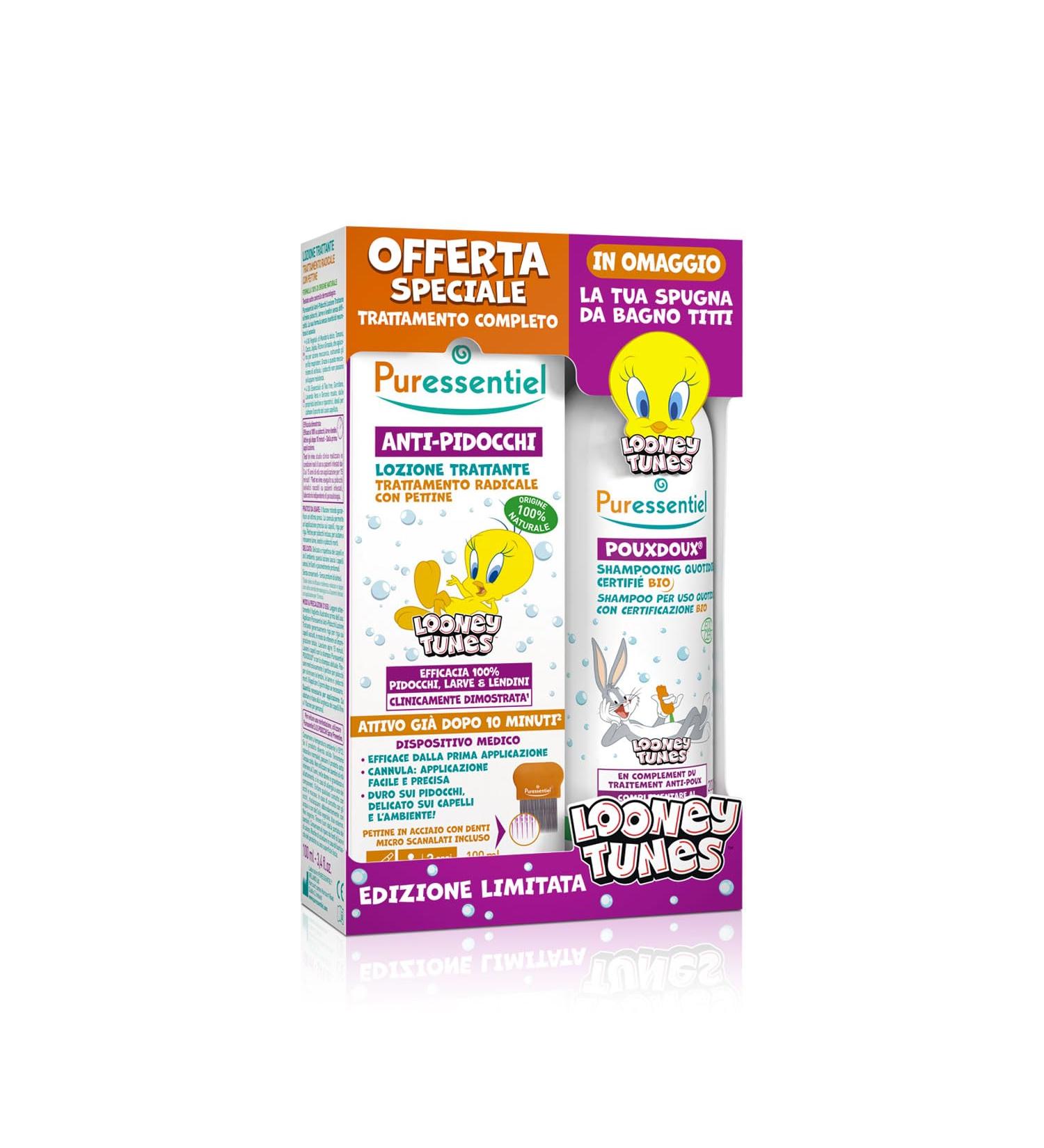  Puressentiel Looney Tunes Anti-Lice Treatment Lotion 100 ml + Shampoo 200 ml - Buy Online on GoSupps.com