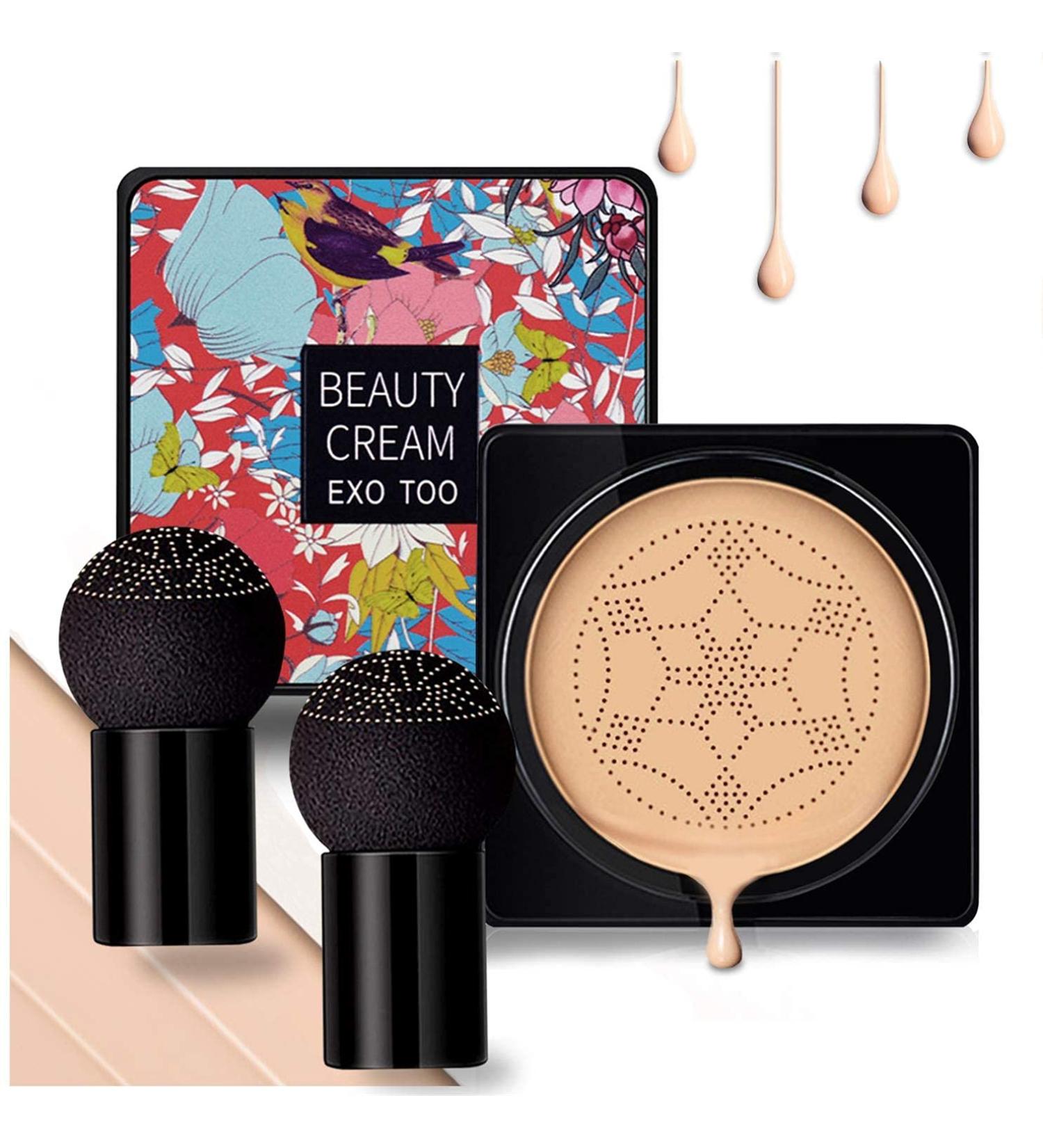 CC Cream Air Cushion Foundation | Waterproof BB Cream for Flawless Coverage | Natural Finish | 1 ml Pack - Shop Internationally - Buy Online on GoSupps.com