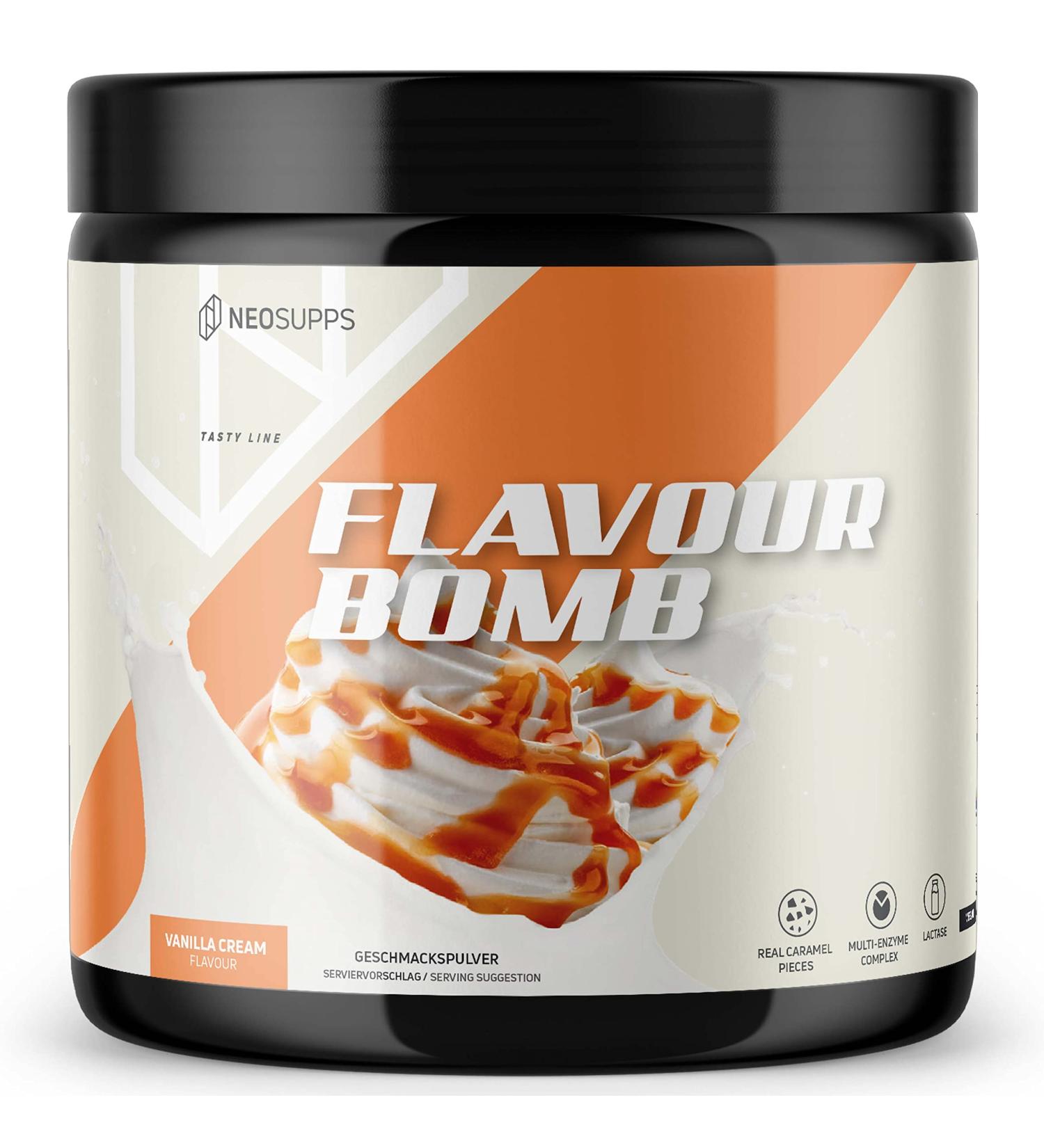 NeoSupps Flavorver I Vanilla Cream 250g - Low-Calorie Flavor Enhancer for Delicious Meals & Baking | Perfect for Diets - Buy Online on GoSupps.com