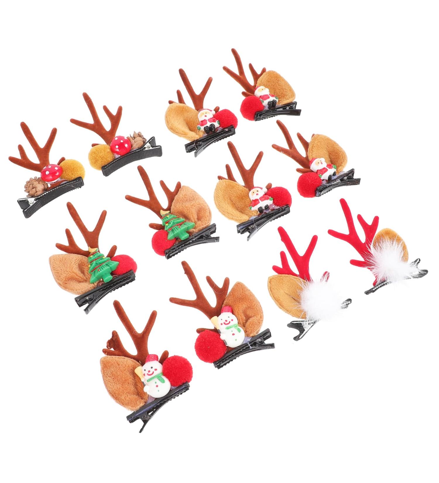 FOMIYES 6 Pairs Christmas Hair Clips Mini Tiara Kids Hair Accessories Mini Hair Clip Deer Antlers Hair Clips Animal Horns Hair Clip Holiday Hair Accessories Antler Barrettes Antler Hairpin - Buy Online on GoSupps.com