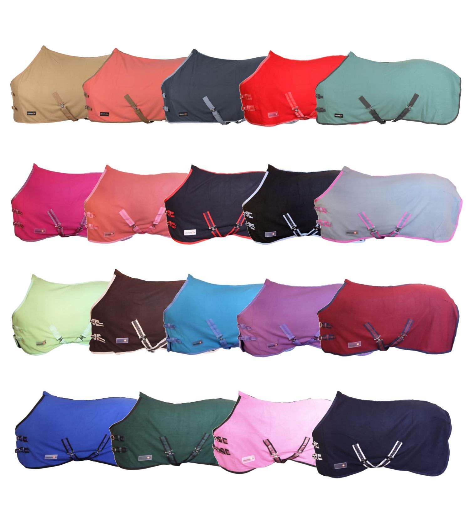 Shop RL24 Sweat Rug BASICLINE - Breathable Fleece Transport Blanket for Horse | Night Blue 85cm - Buy Online on GoSupps.com