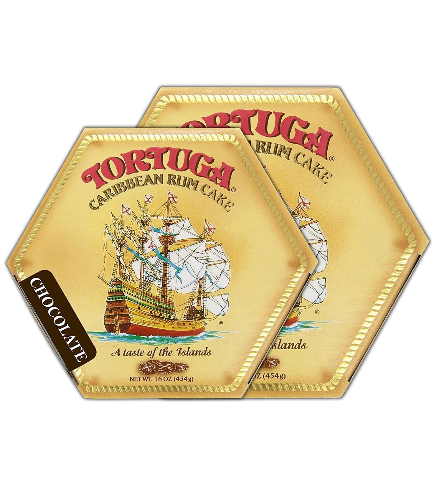 Tortuga Caribbean Chocolate Rum Cake 16oz - 2 Pack - Buy Online on GoSupps.com