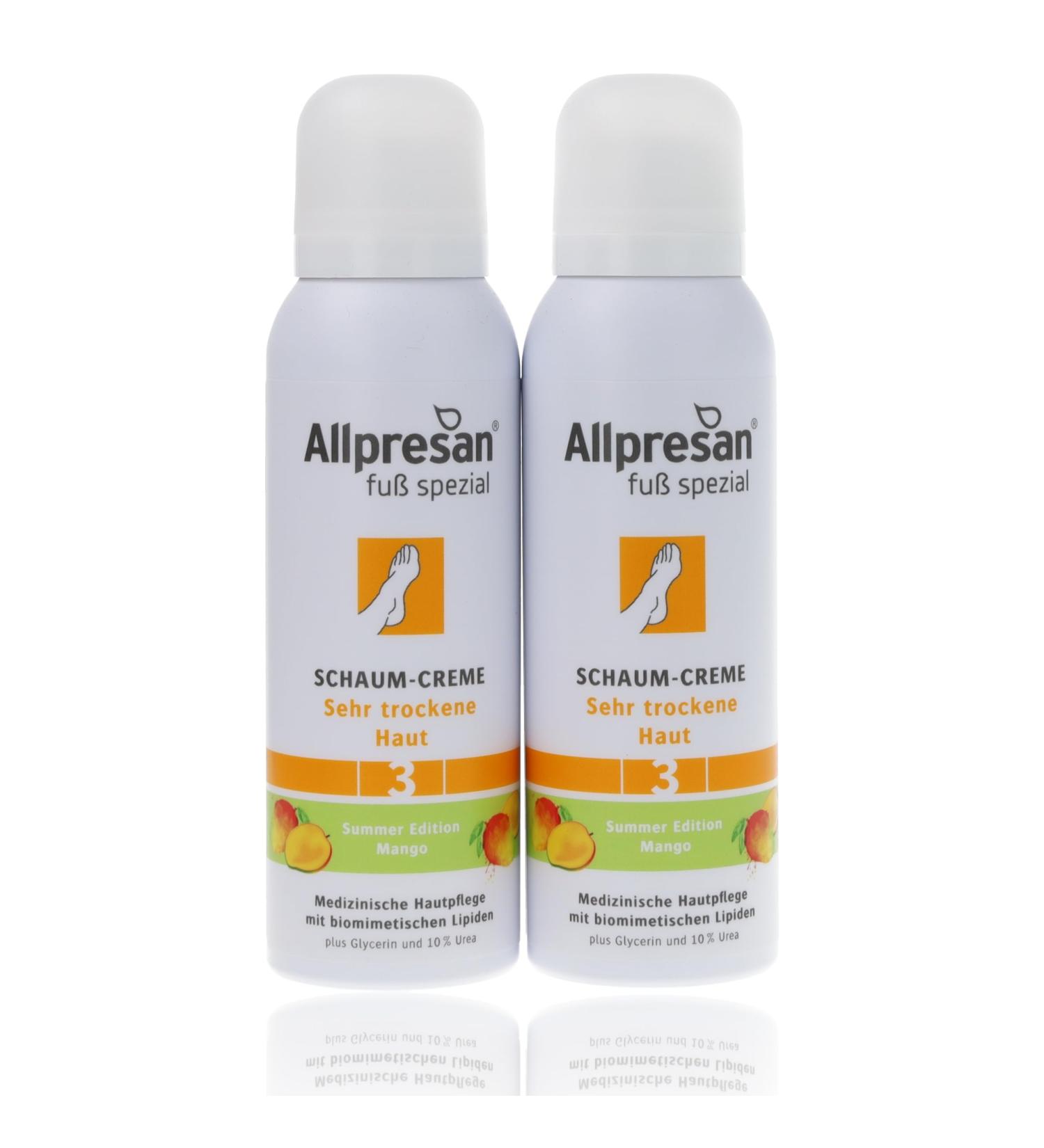  Allpresan Allpresan Foaming Foot Cream - Mango Scent - For very dry skin - For daily care of very dry feet - 2 x 125 ml - Buy Online on GoSupps.com