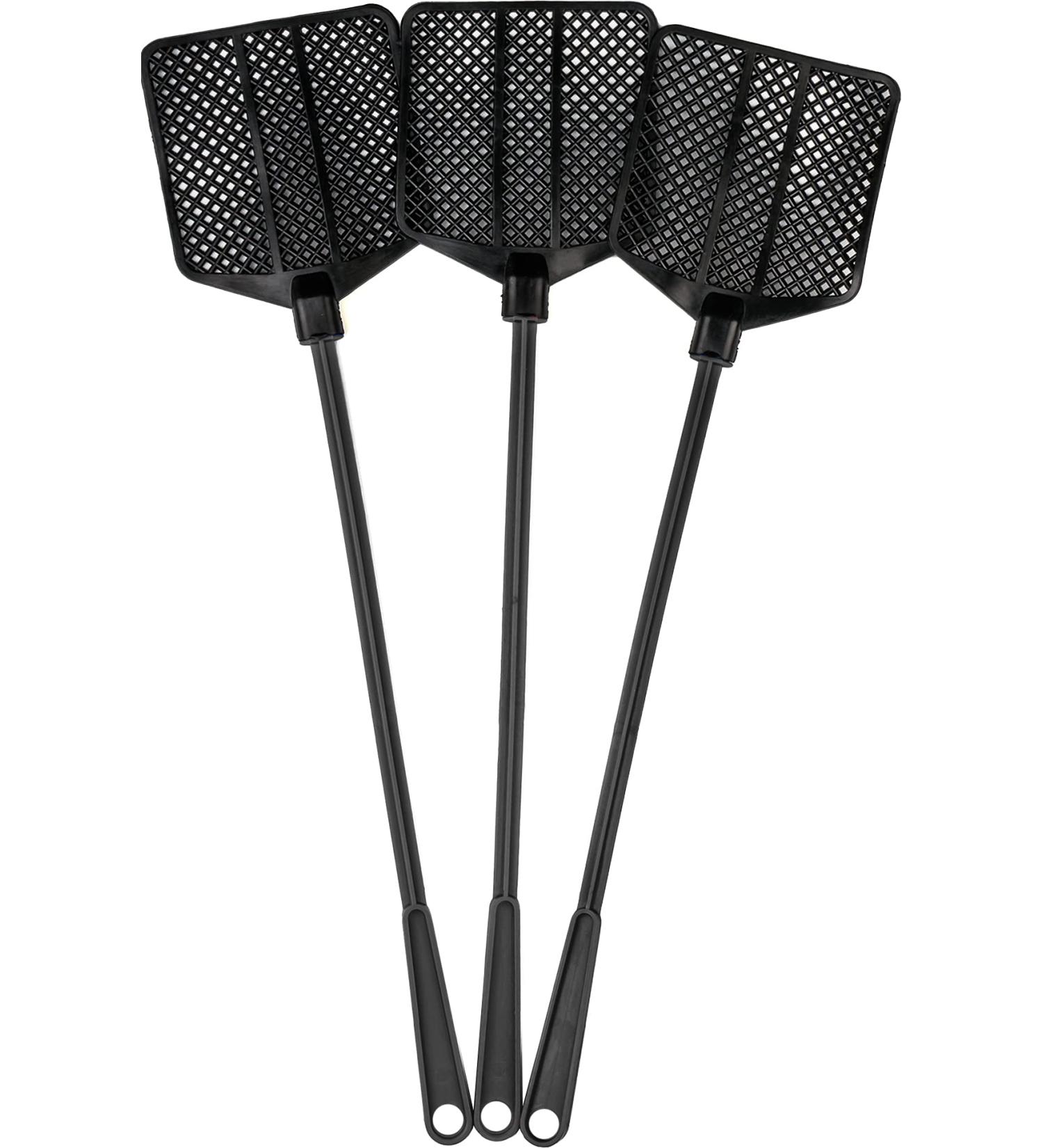 OFXDD Rubber Fly Swatter Long Heavy Duty Pack - Black (3 Pack) - Buy Online on GoSupps.com