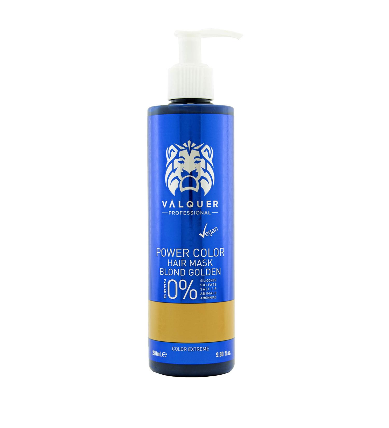 V quer Professional Power Colour Dyed Hair Mask - Vegan and Sulfate- (Golden Blonde) - Hair Colour Booster - 275ml - Buy Online on GoSupps.com